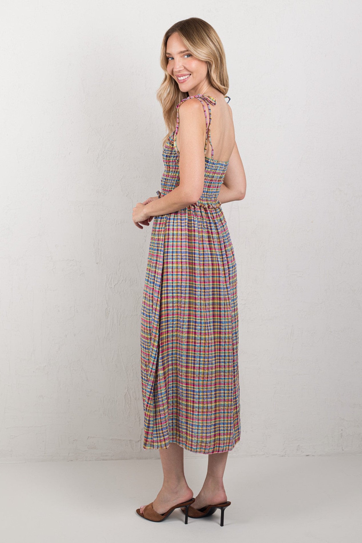 VESTIDO ALEJANDRA // TARTÁN MULTICOLOR