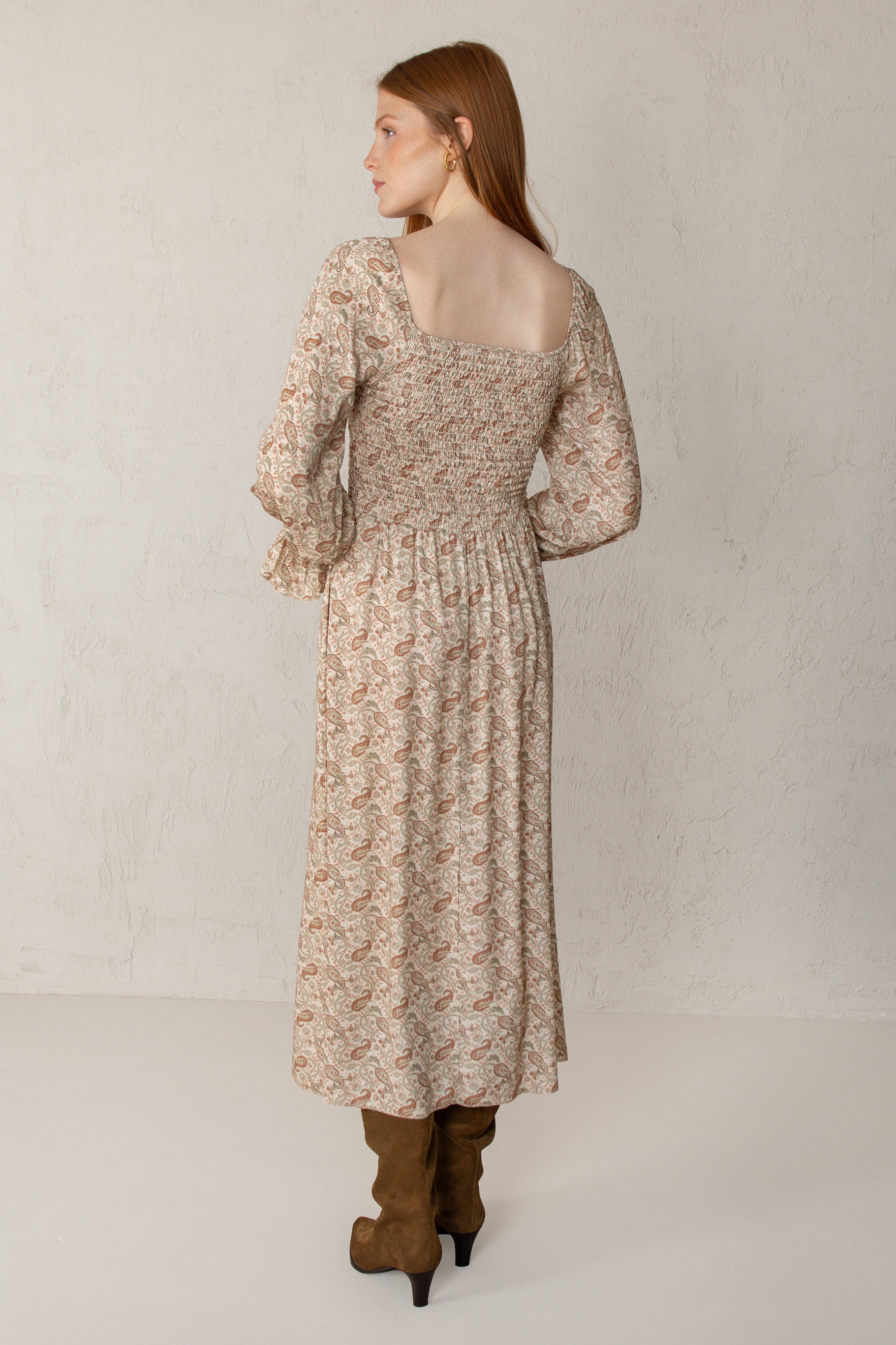 VESTIDO ALICIA // PAISLEY TEJA