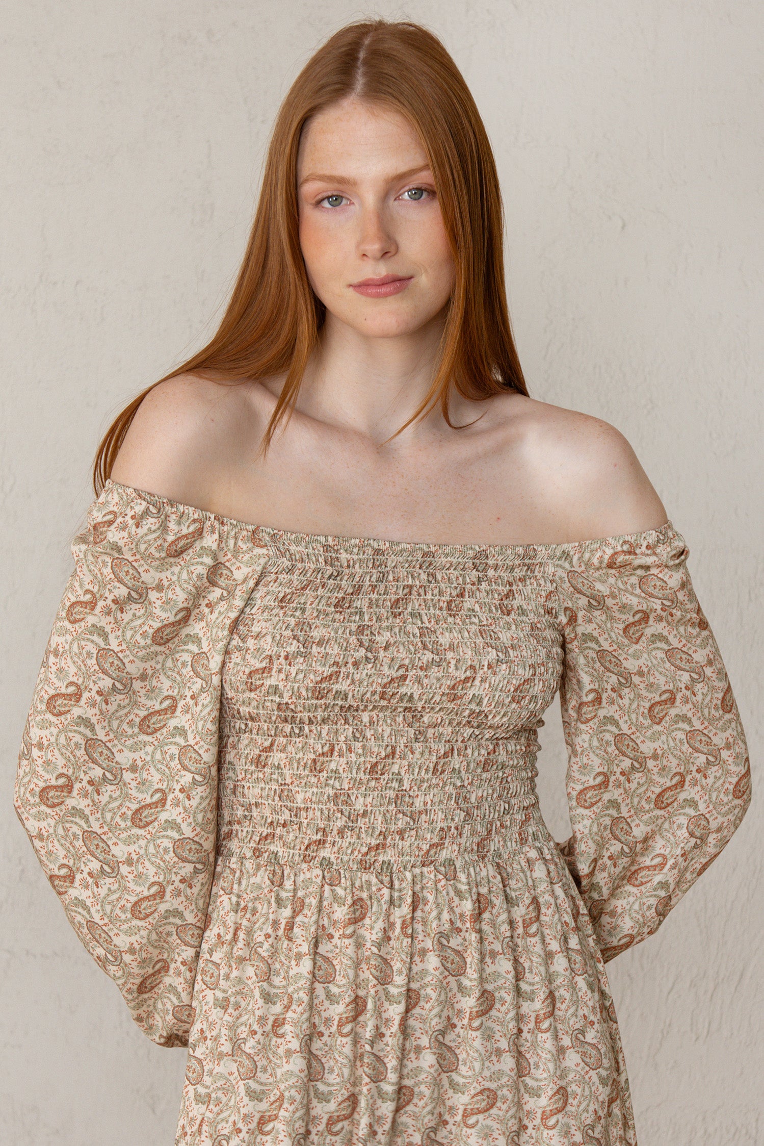 VESTIDO ALICIA // PAISLEY TEJA