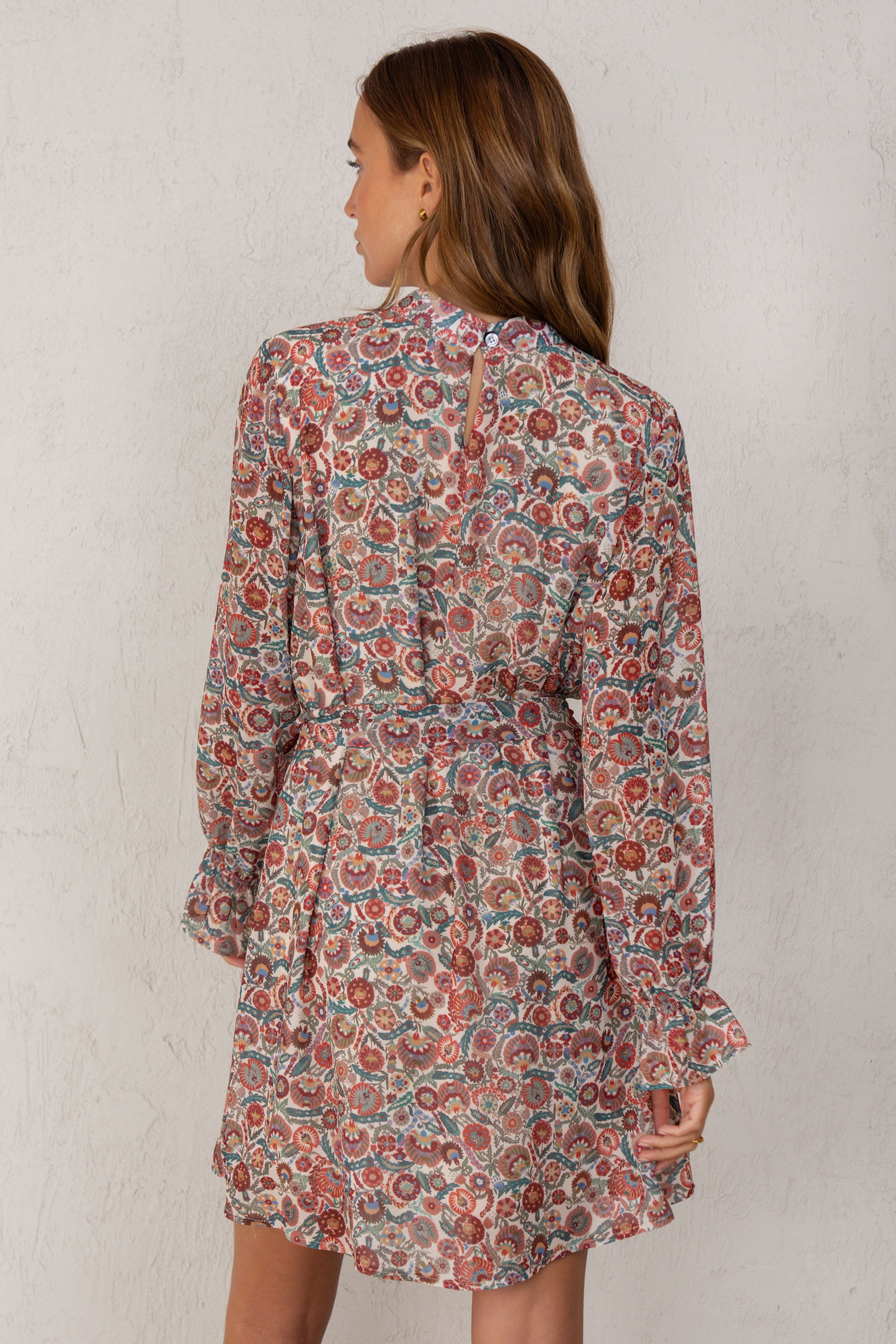 VESTIDO BETTINA // ESTAMPADO GRANATE