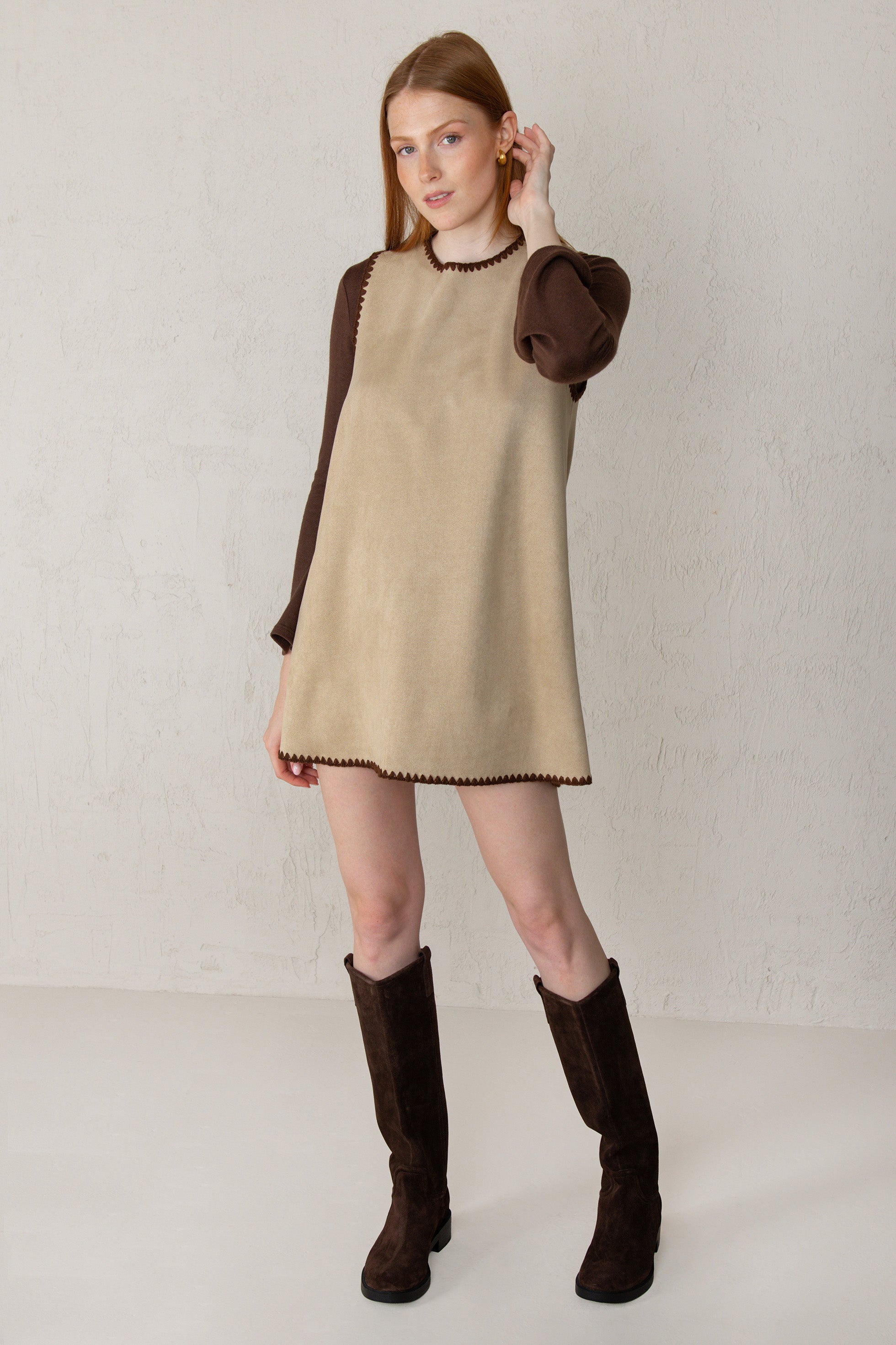 VESTIDO GALA // BEIGE