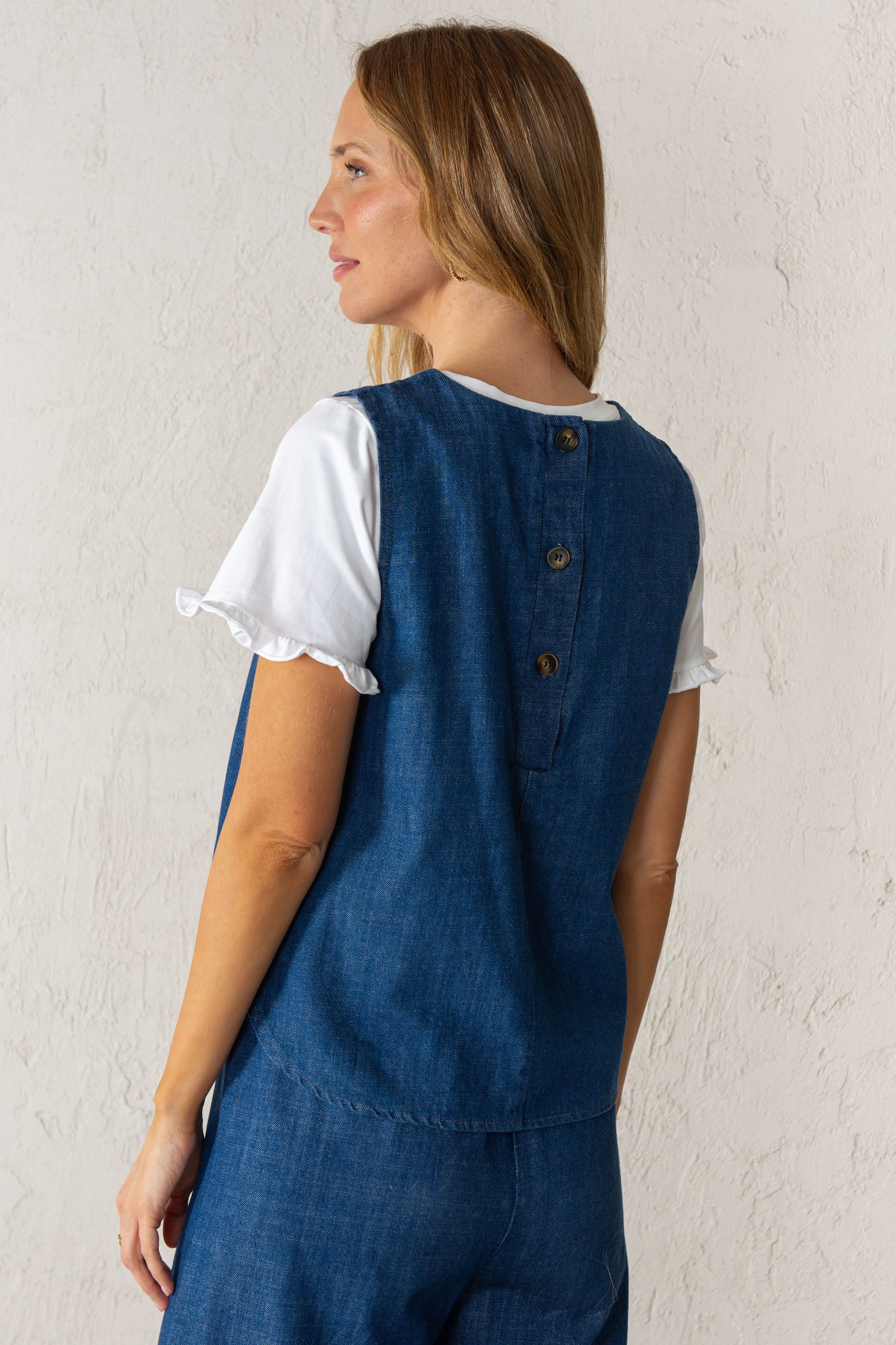 CHALECO VICTORIA // DENIM MEDIO