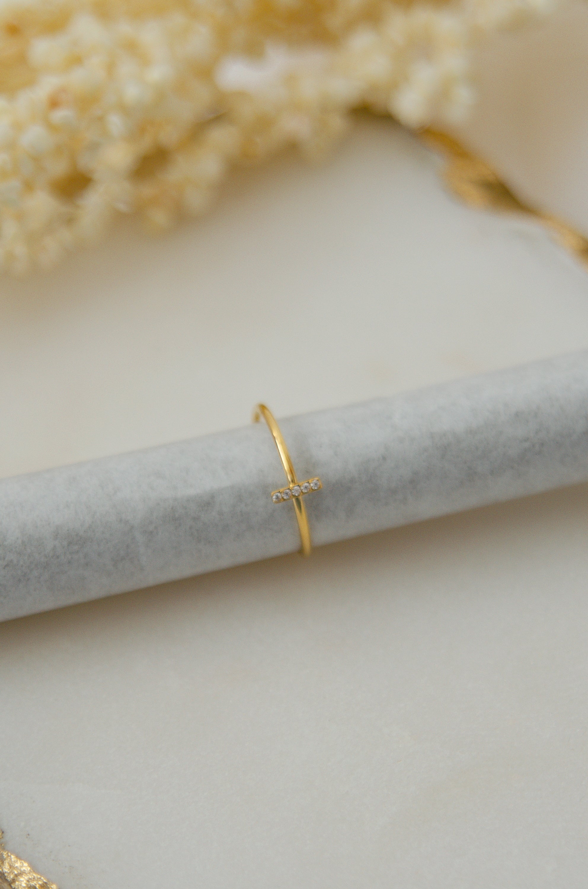 ANILLO BRILLANTES MINIMAL