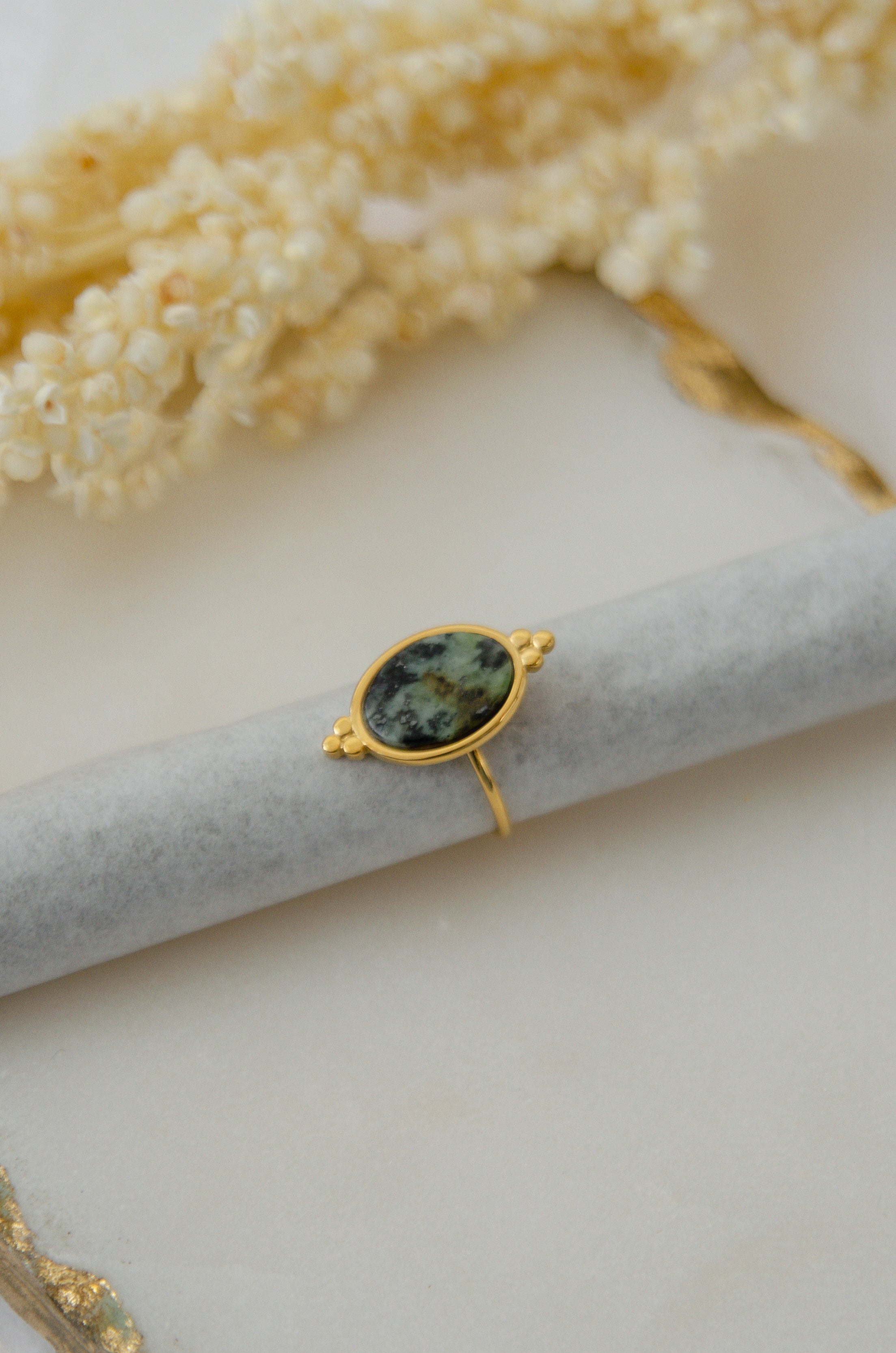 MODERN JADE RING