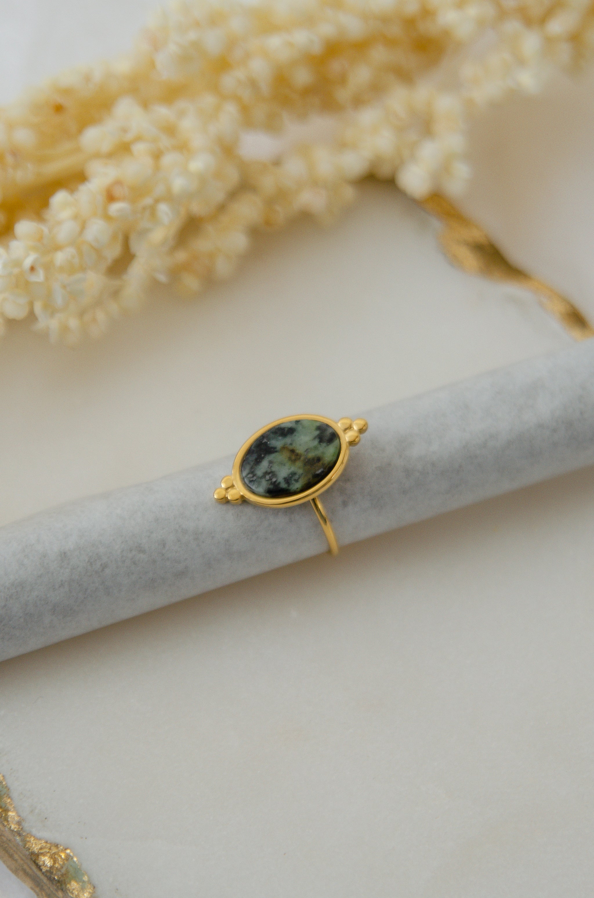 MODERN JADE RING