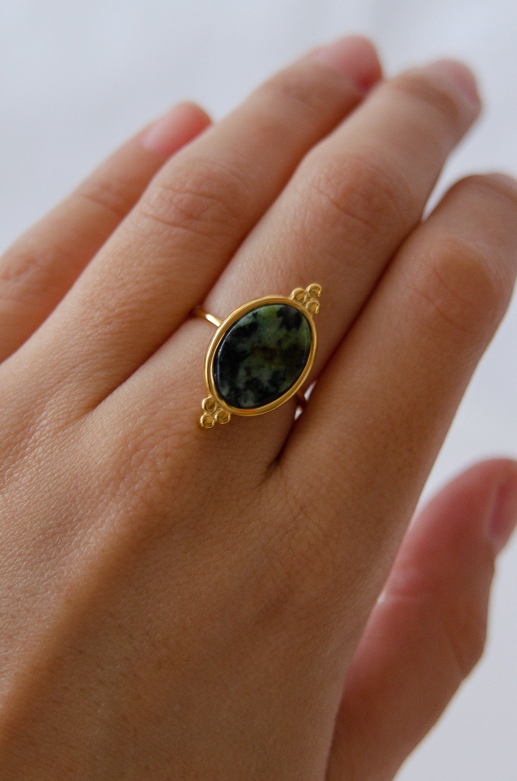 MODERN JADE RING