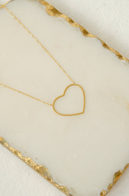 BIG HEART NECKLACE image 1