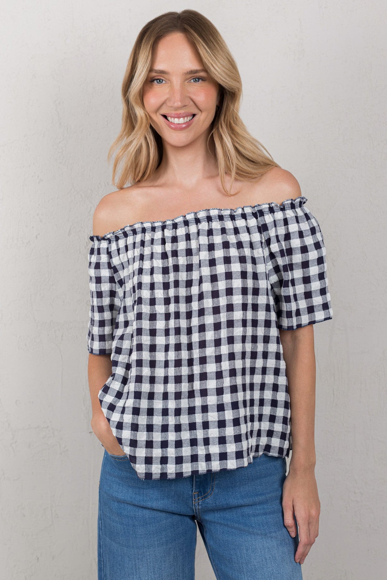 CAMISA ALMA // CUADROS NAVY
