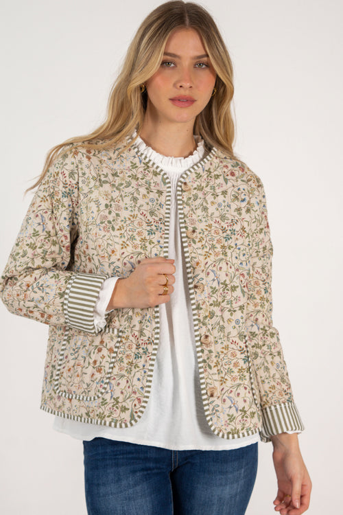 CHAQUETA BEA // FLORES VERDE image 1