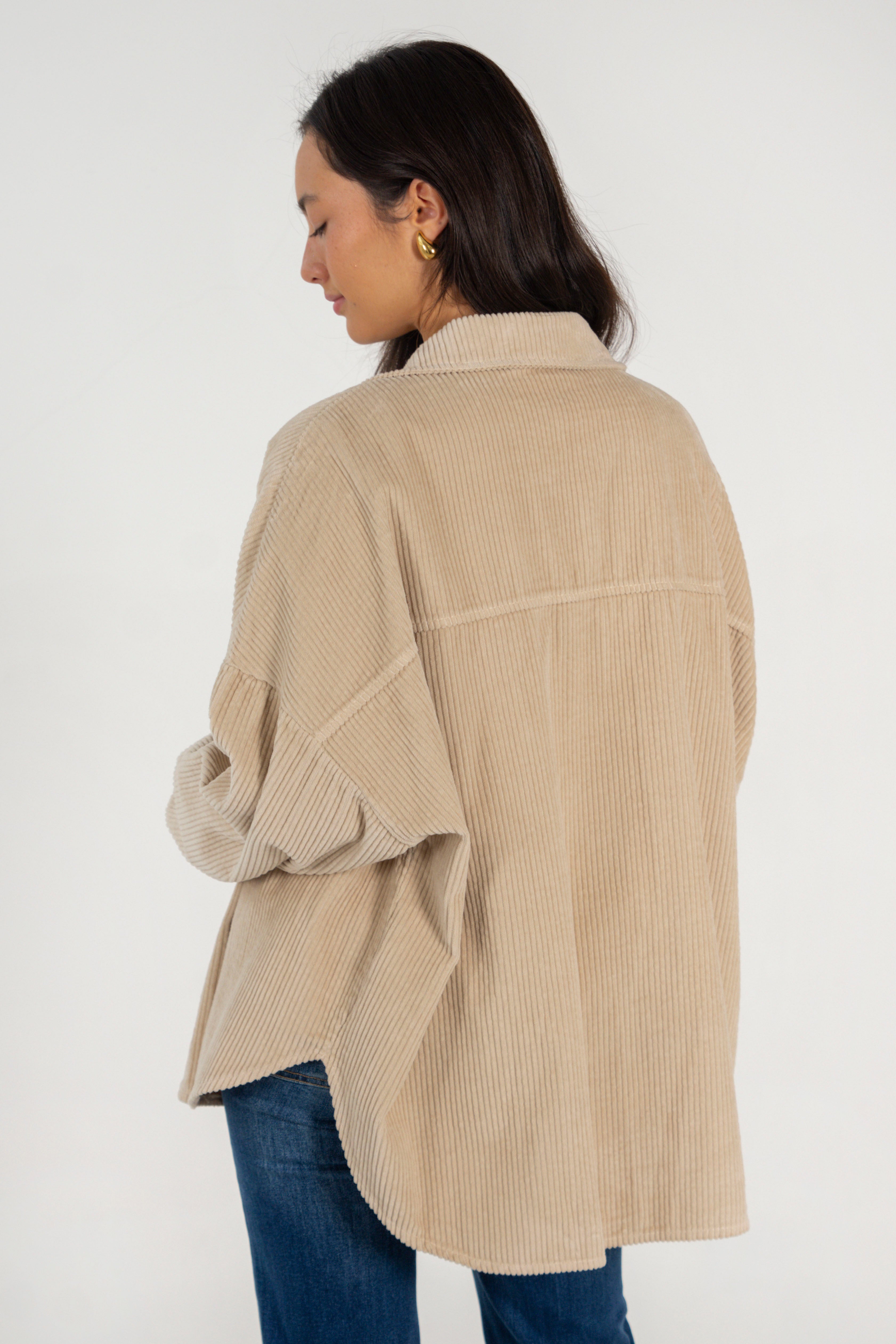 CELIA JACKET // BEIGE CORDUROY