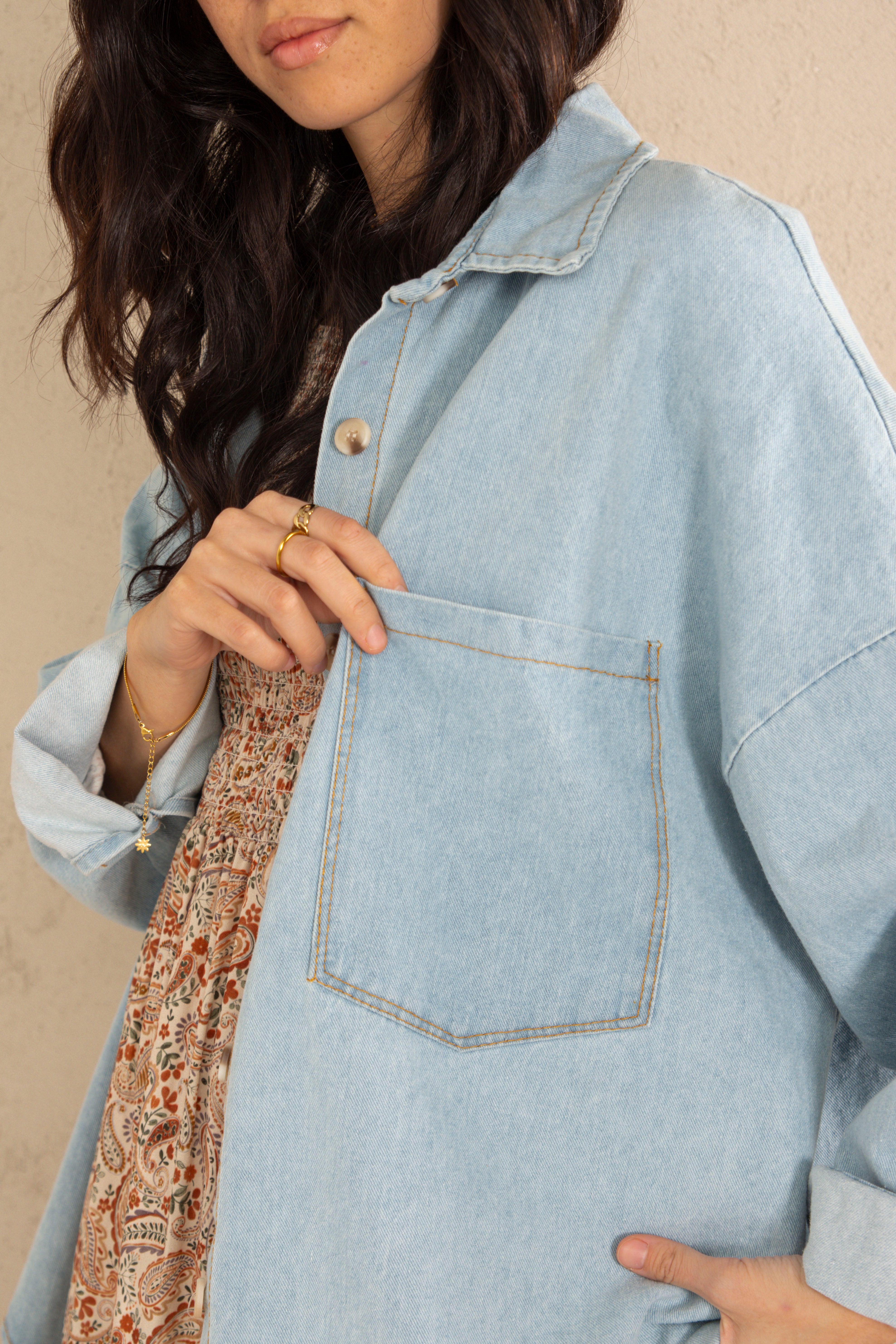 CELIA JACKET // LIGHT DENIM