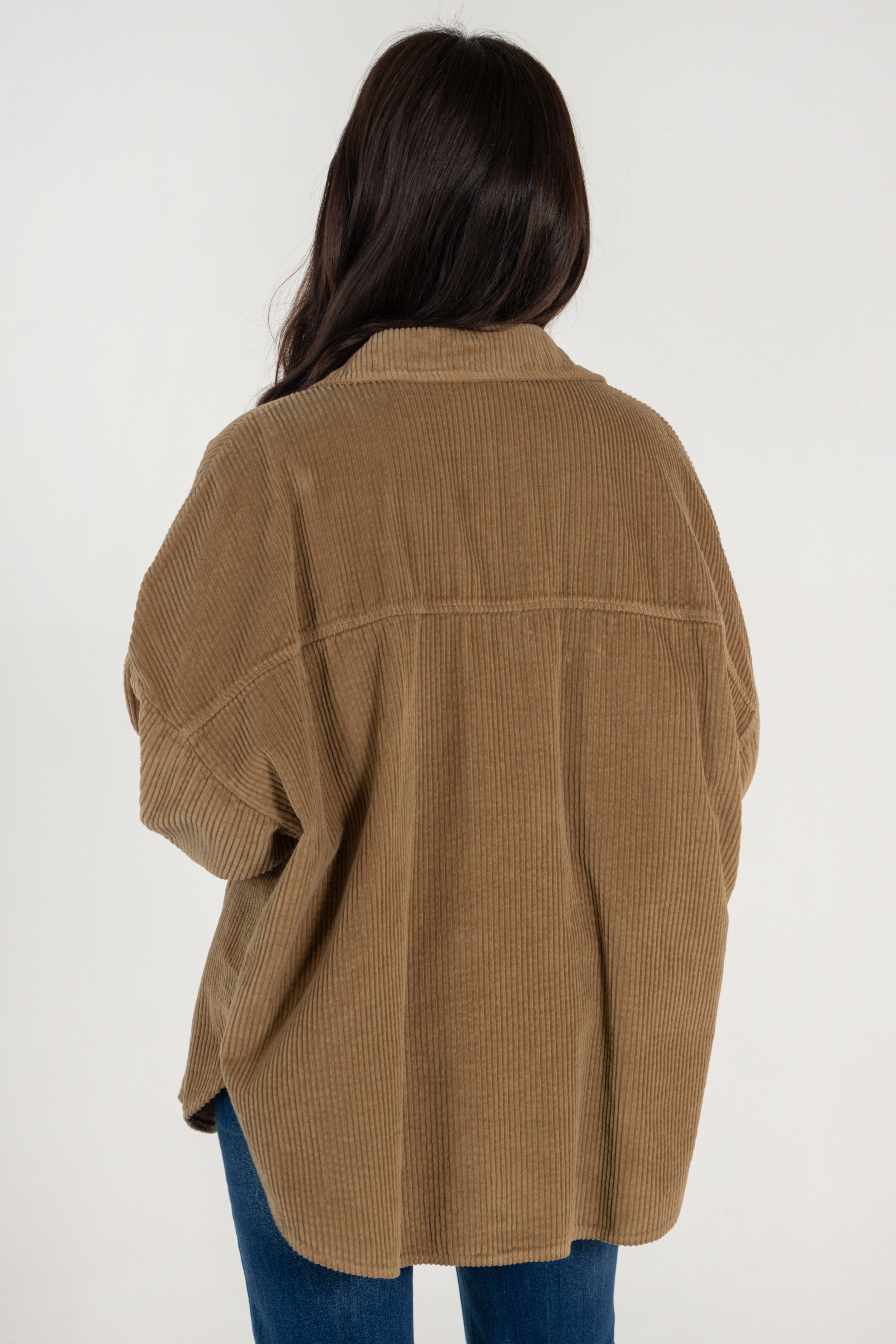 CELIA JACKET // BROWN CORDUROY