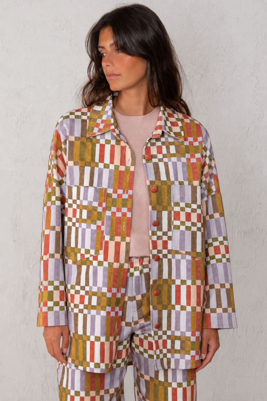 CELIA JACKET // GREEN CHECK