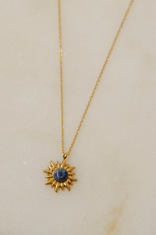 SUN NECKLACE // BLUE image 1