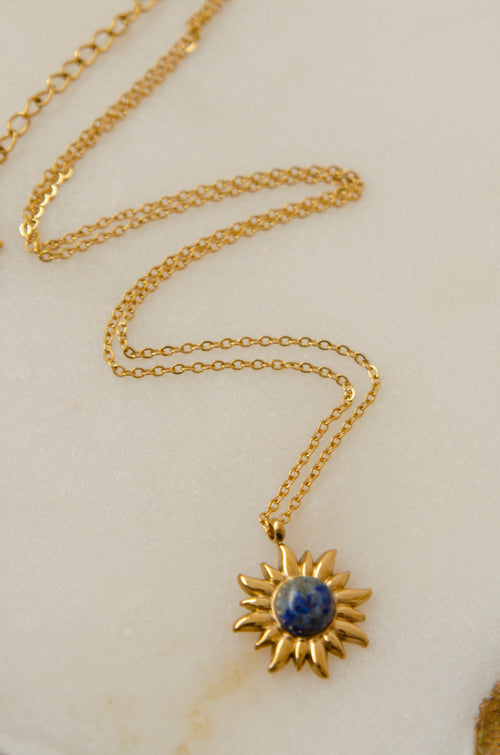 SUN NECKLACE // BLUE image 1