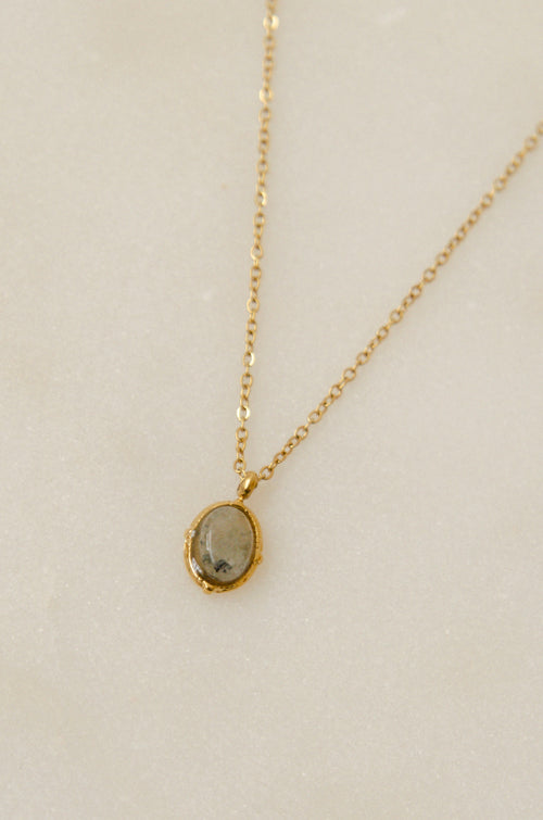 RENACENT PETIT NECKLACE // GRAY image 1