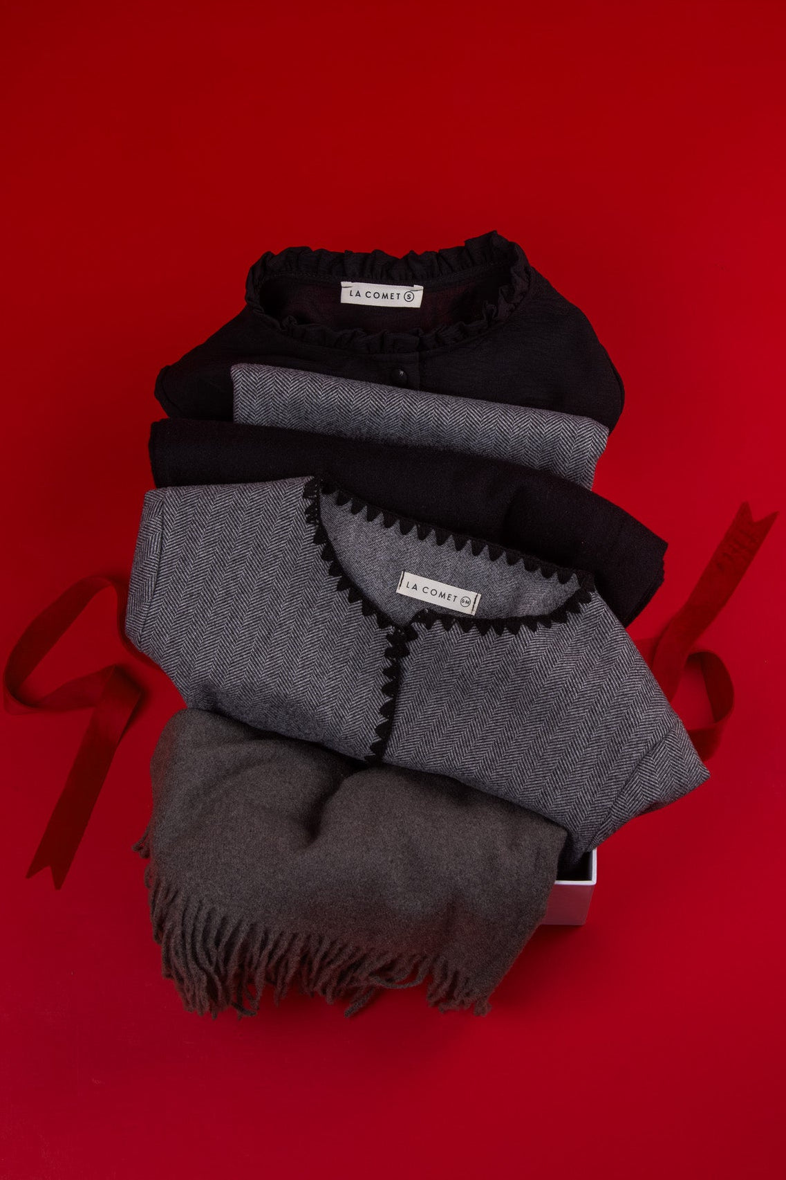 FOULARD CASHMERE // GRIS OSCURO