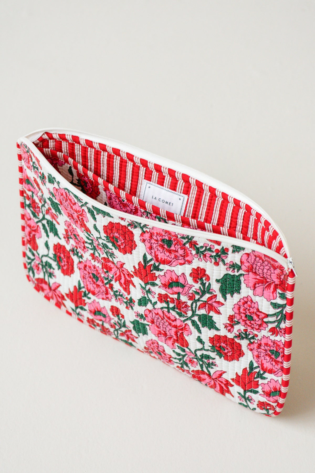 FUNDA ORDENADOR // FLORES ROJO