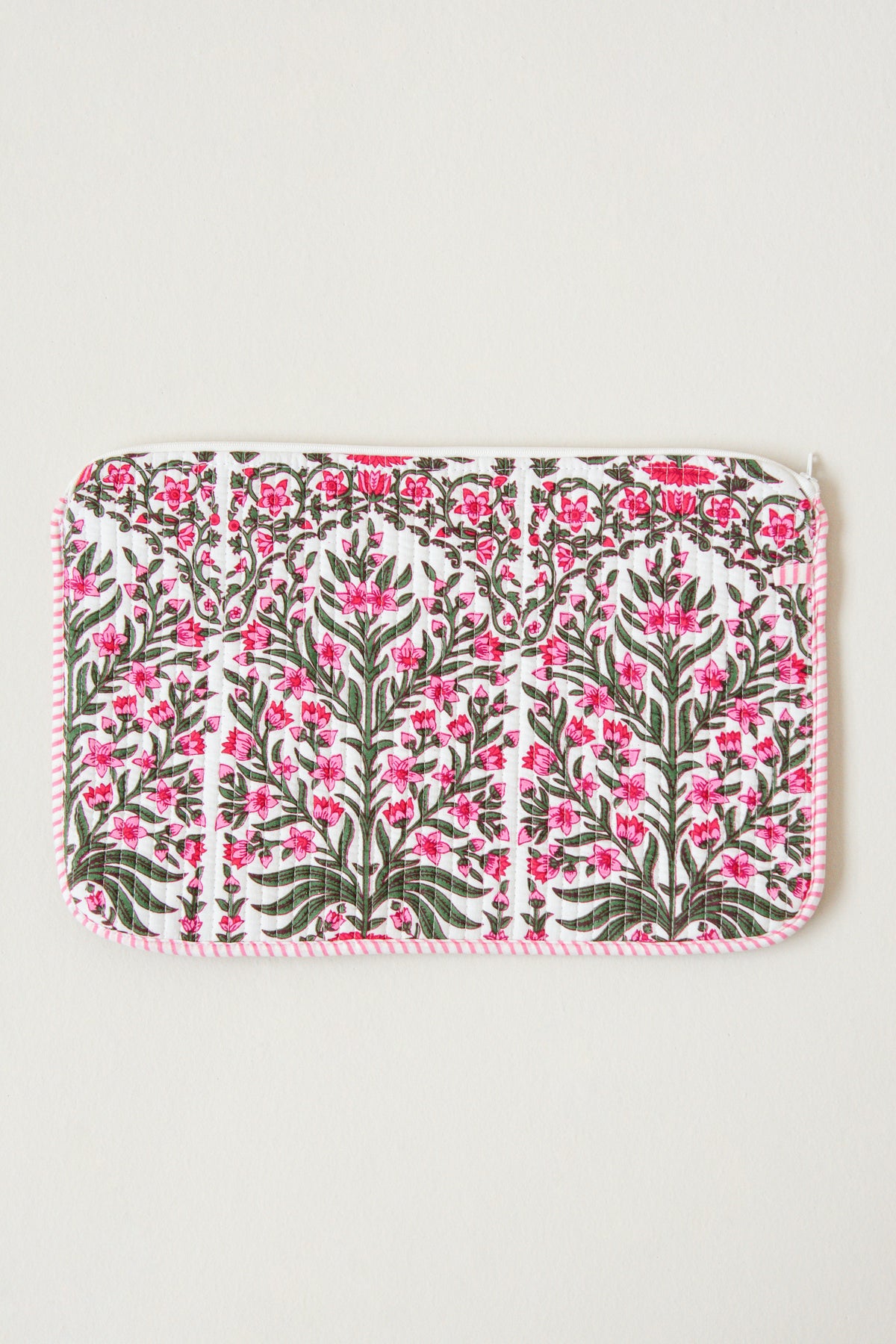 FUNDA ORDENADOR // FLORES ROSA