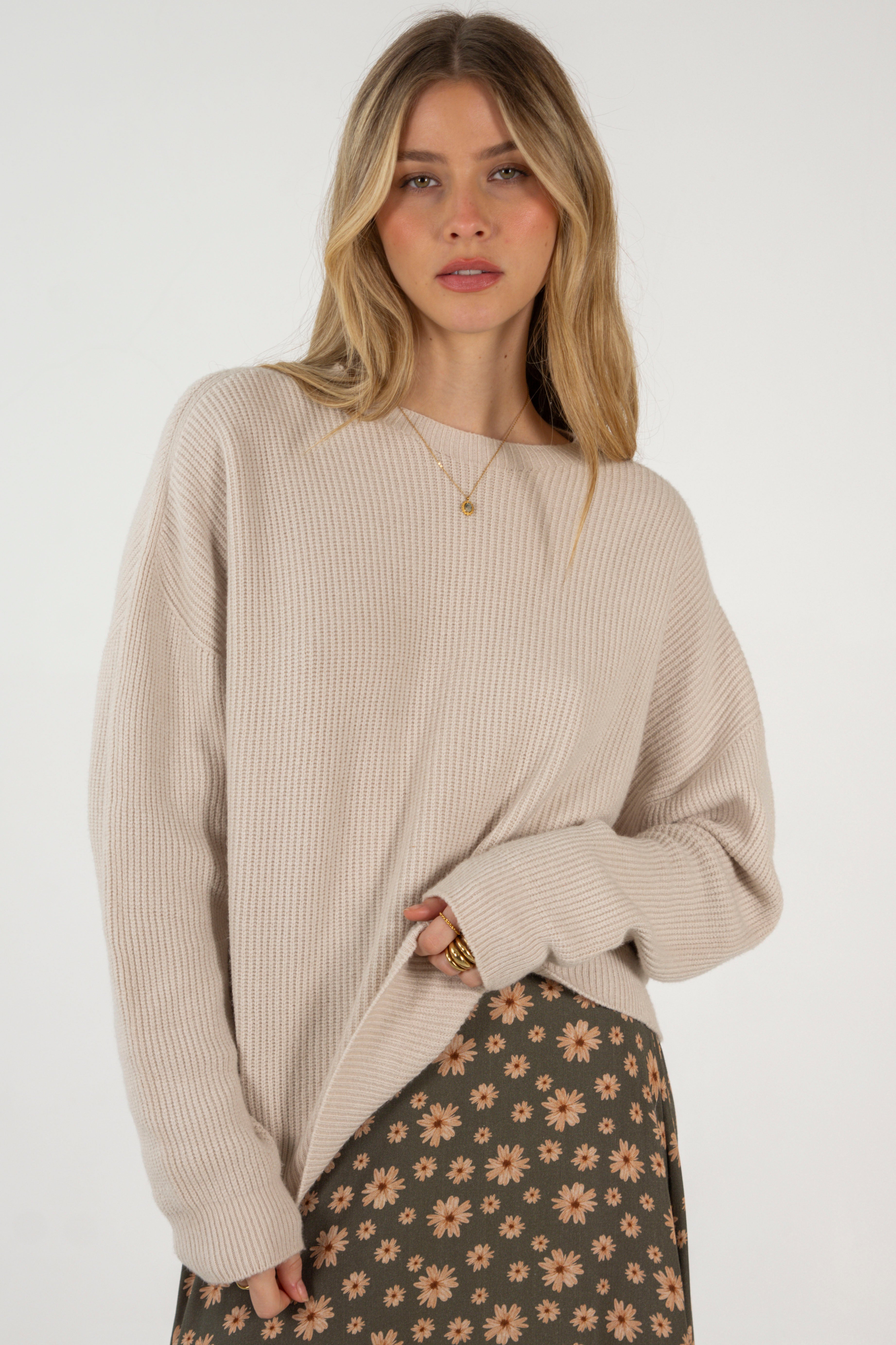 OLIVIA SWEATER // BEIGE