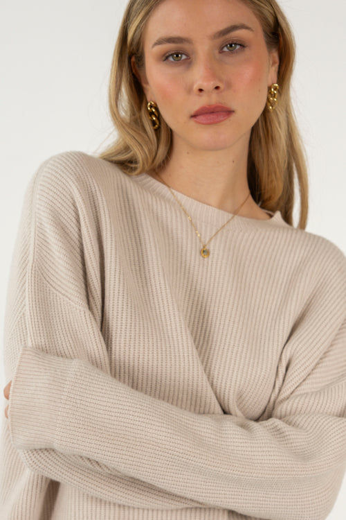 OLIVIA SWEATER // BEIGE image 1