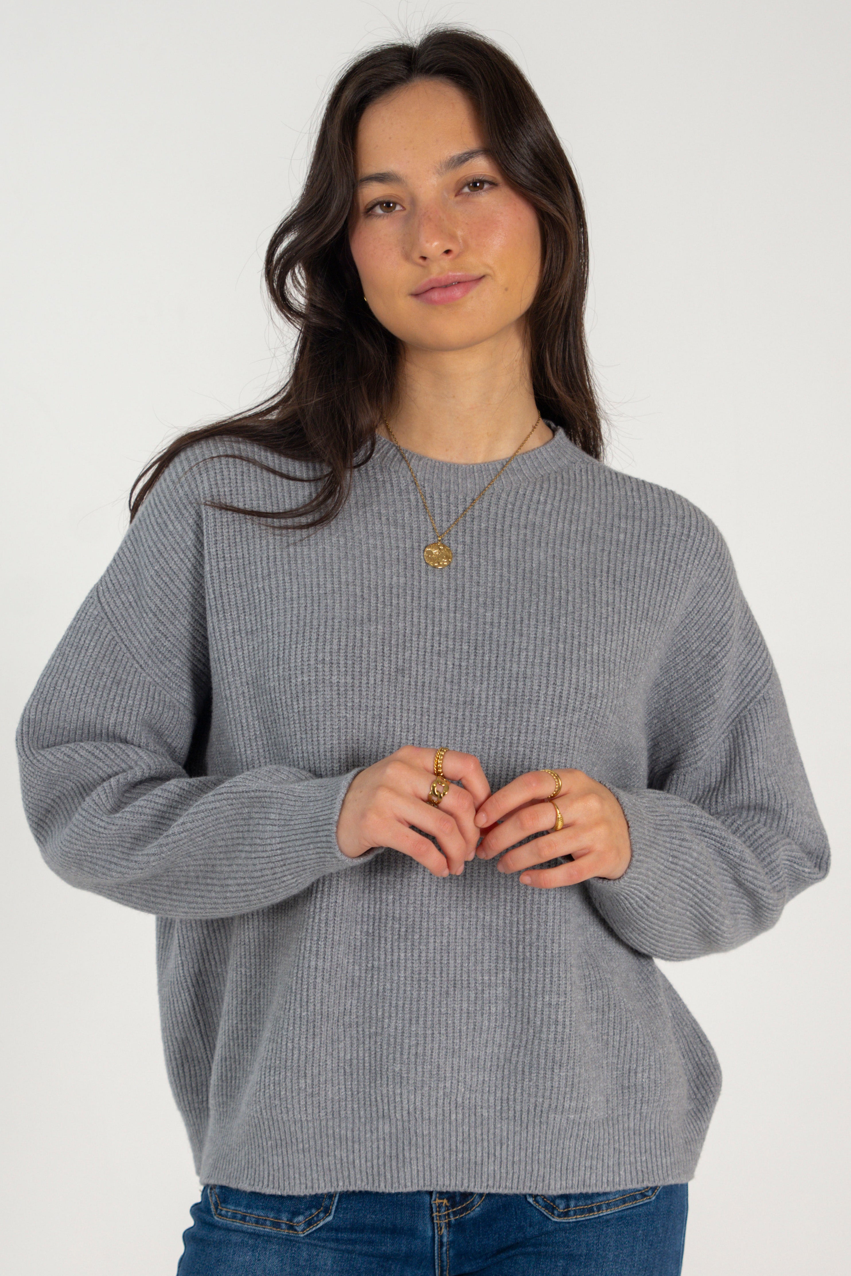 OLIVIA SWEATER // MEDIUM GREY