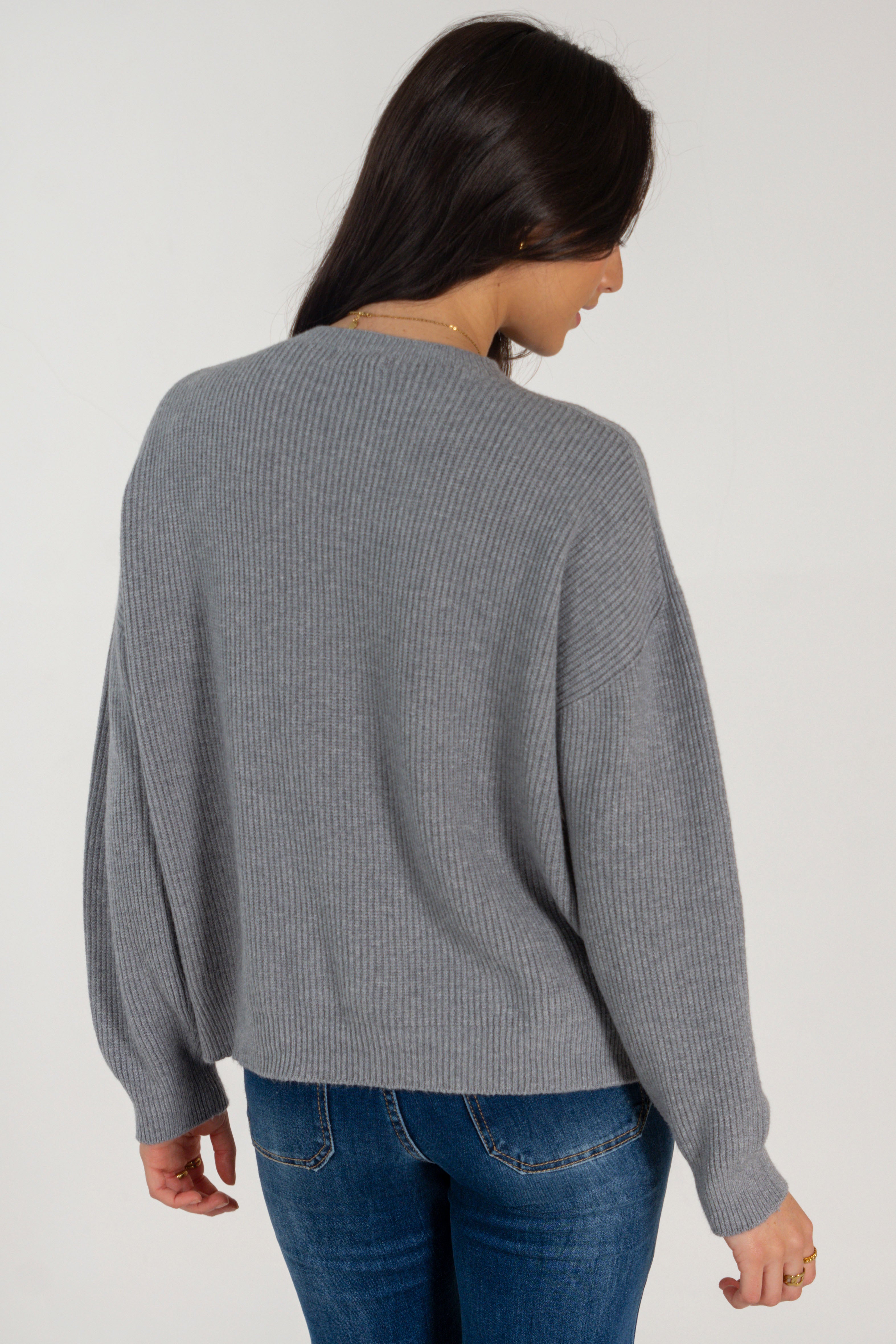 OLIVIA SWEATER // MEDIUM GREY