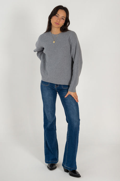 OLIVIA SWEATER // MEDIUM GREY image 1