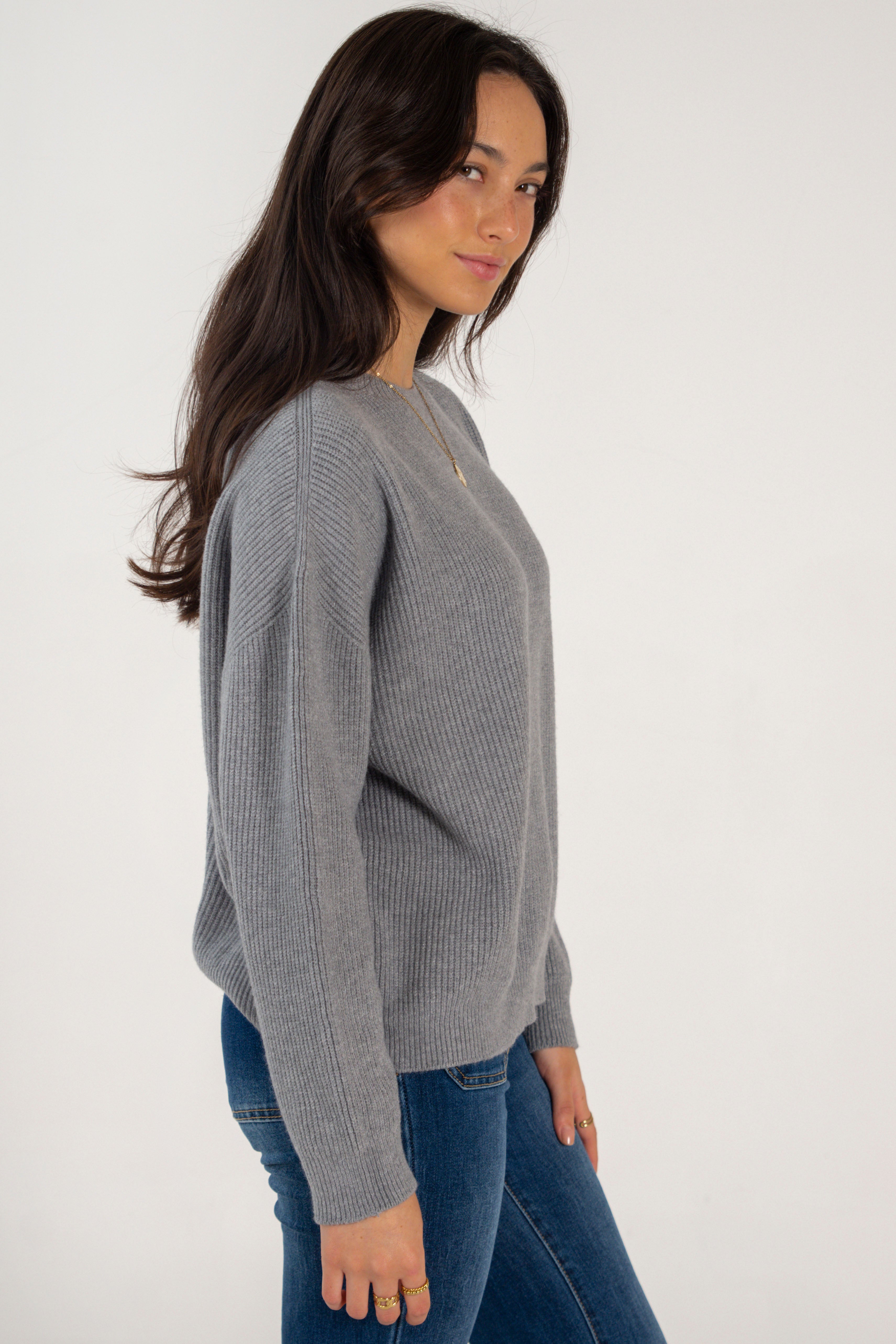 OLIVIA SWEATER // MEDIUM GREY