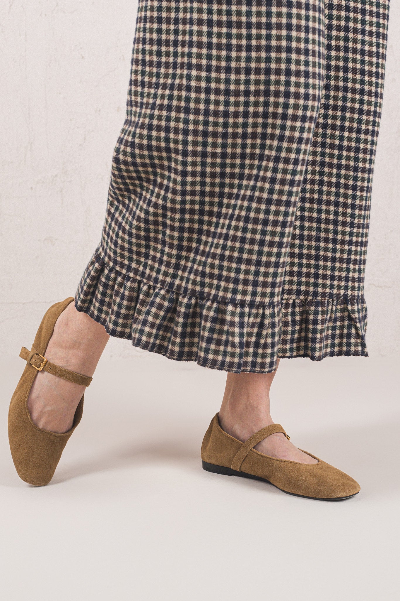 PANTALON CHLOÉ // À CARREAUX BLEU
