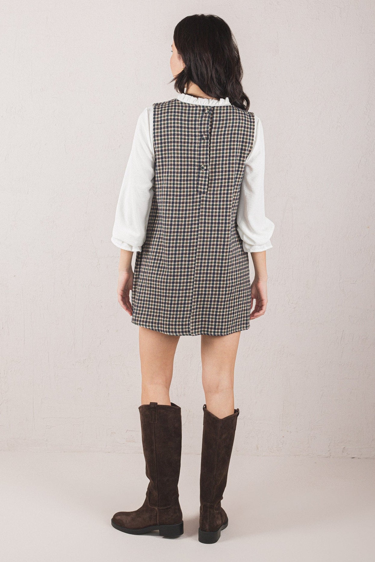 GALA DRESS // BLUE PLAID