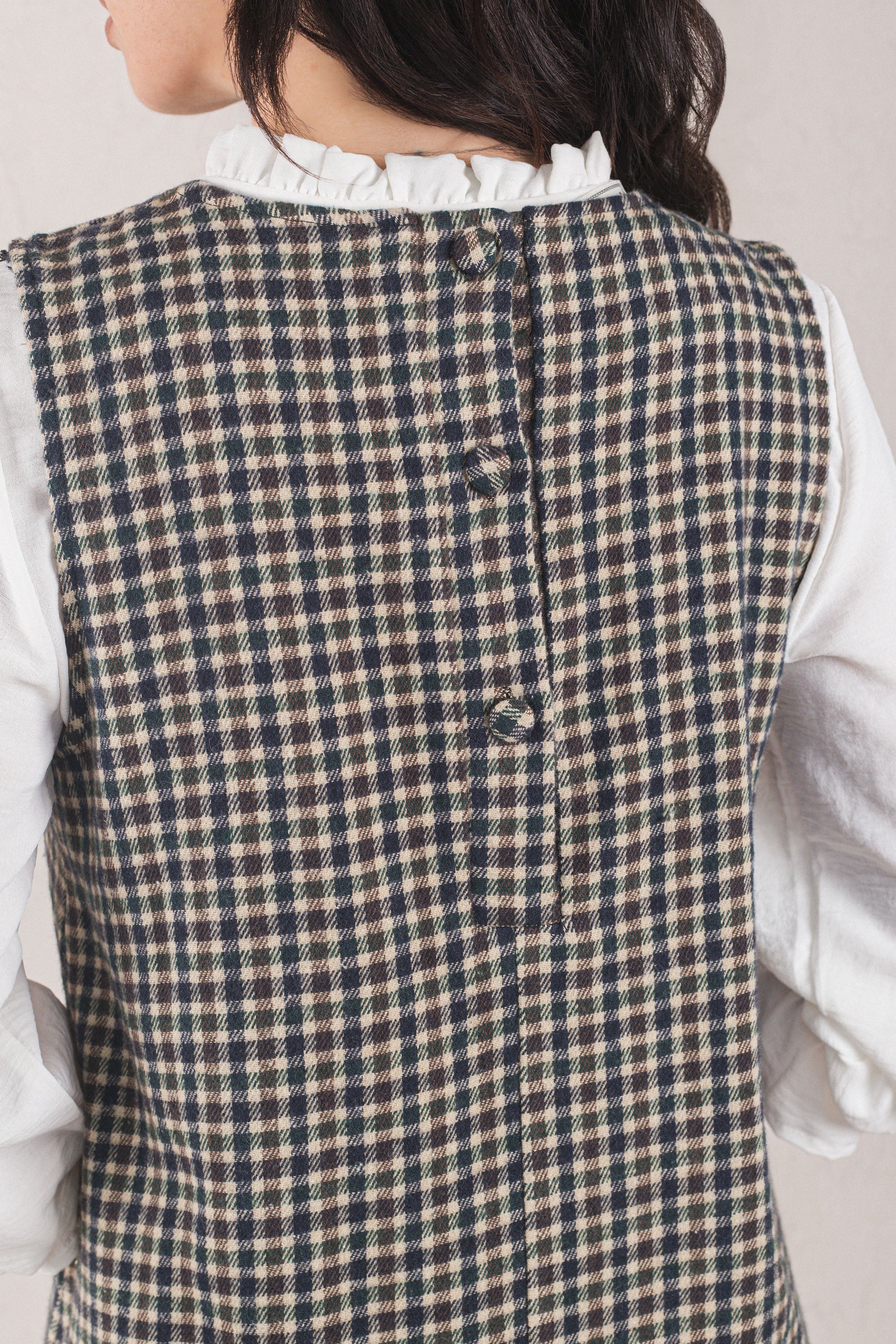 GALA DRESS // BLUE PLAID