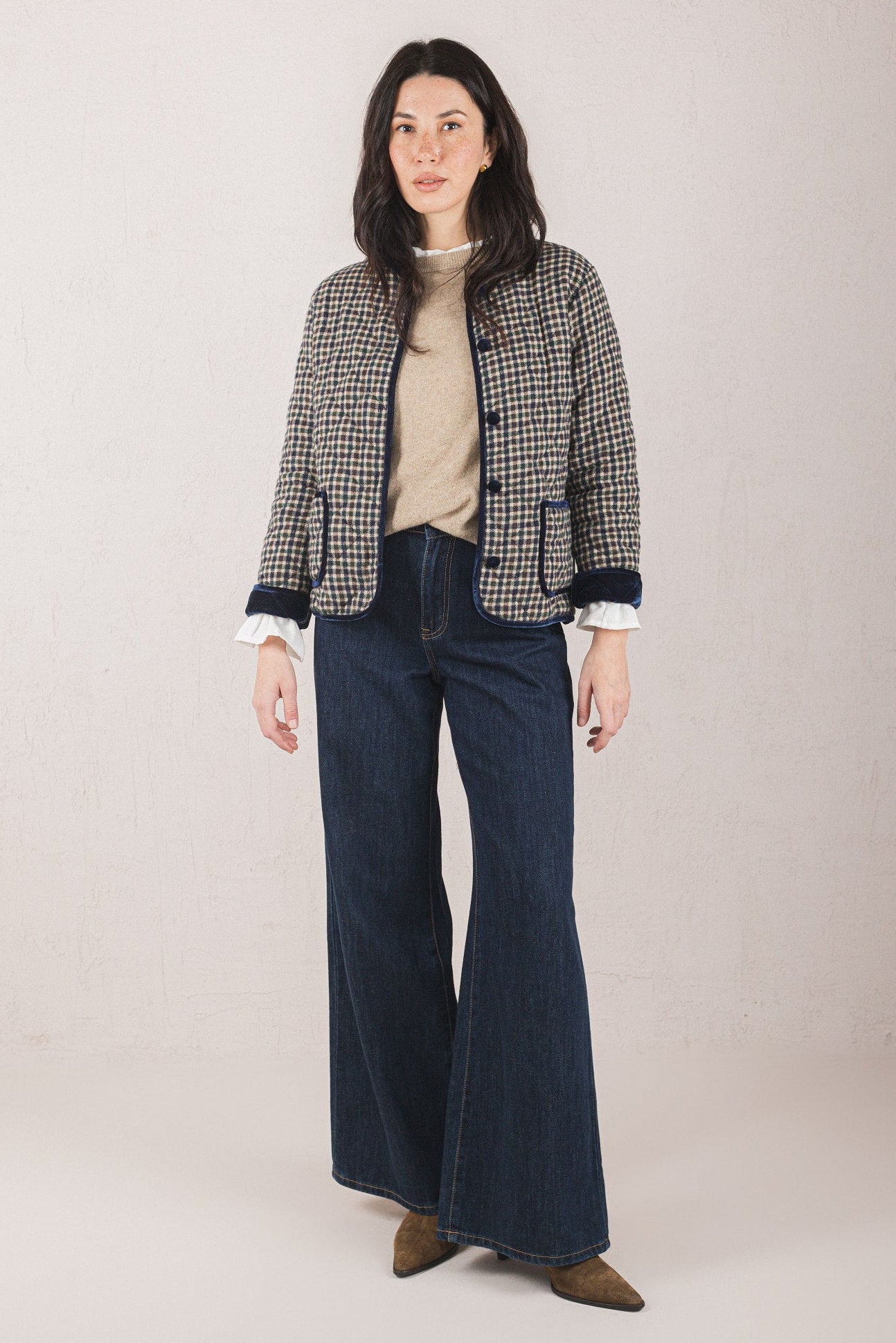 DANIELA JACKET // BLUE PLAID