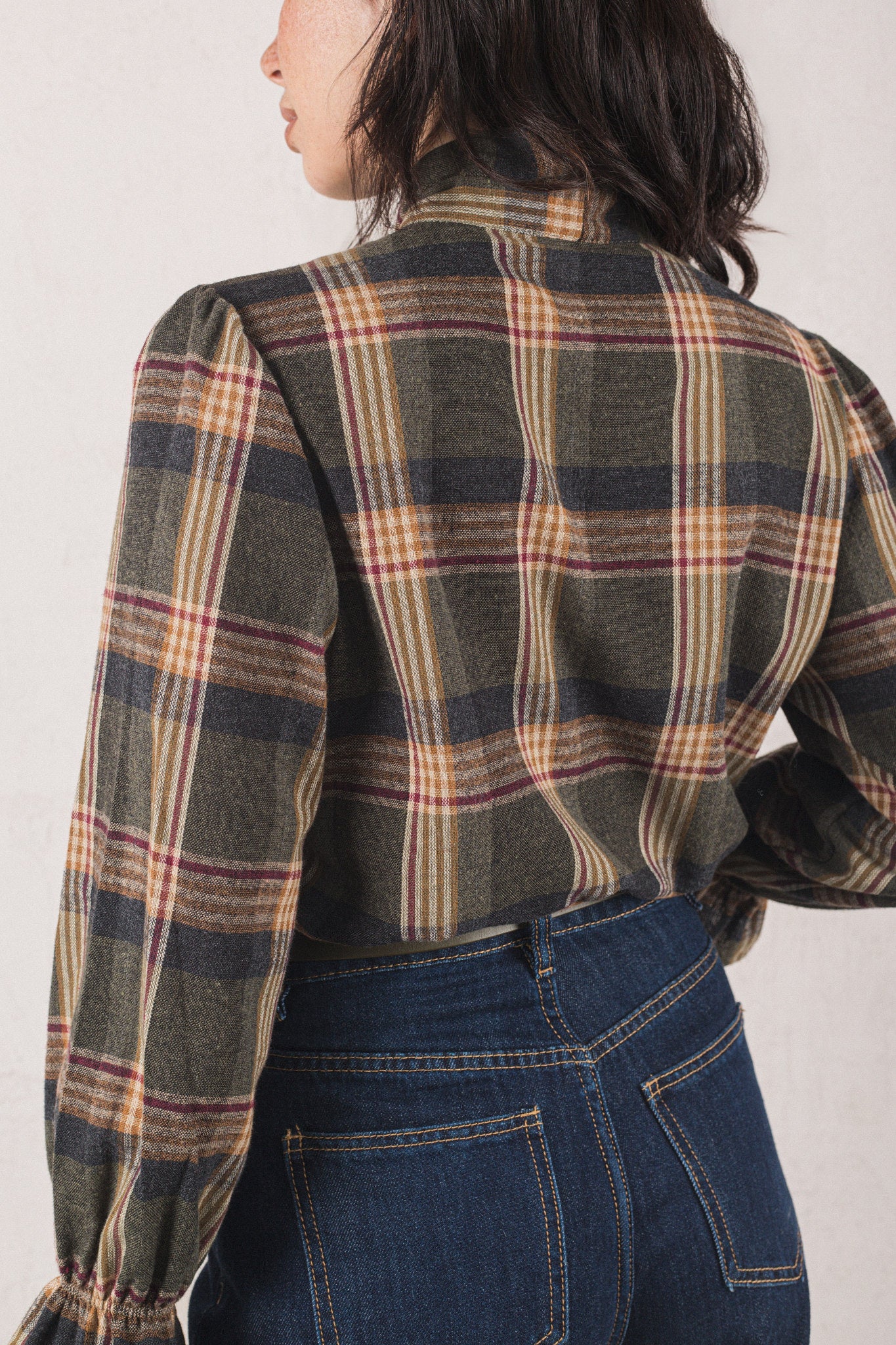 CARLOTA SHIRT // GREEN CHECK