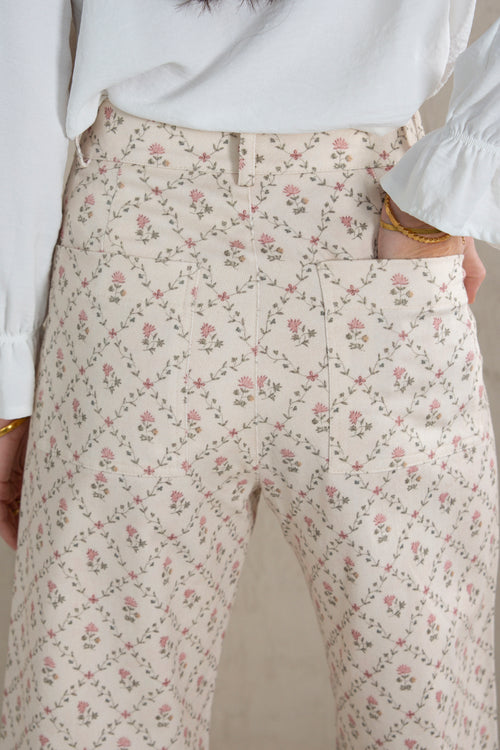 PAULA PANTS // PINK FLOWERS image 1