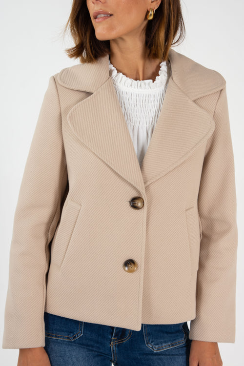 SIENA COAT // BEIGE image 1