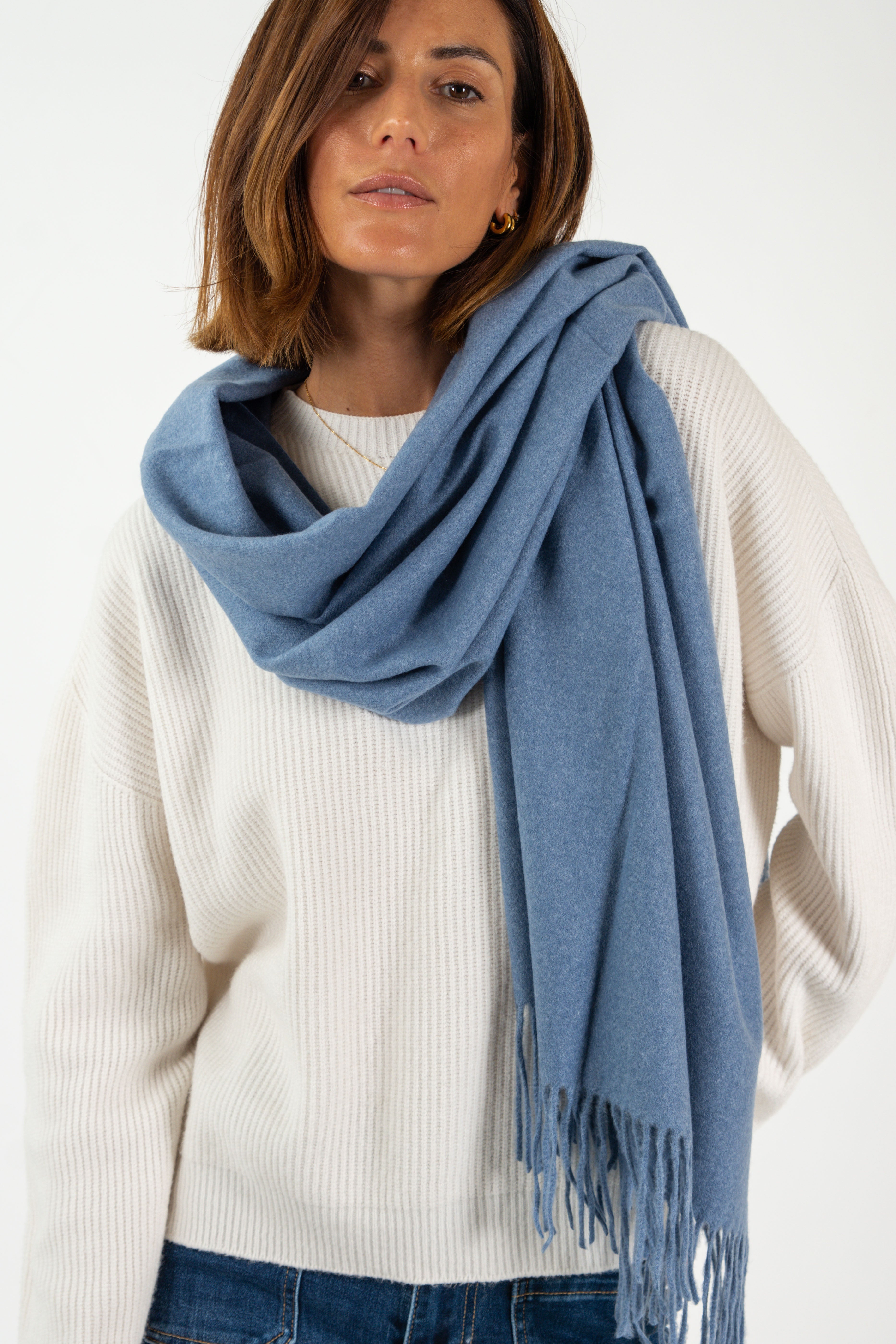 FOULARD CASHMERE // AZUL MEDIO