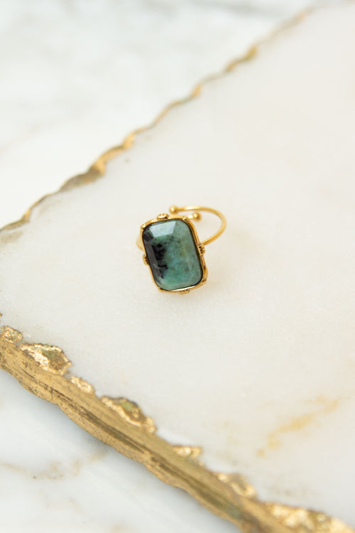 NATURAL STONE RING // TURQUOISE image 1