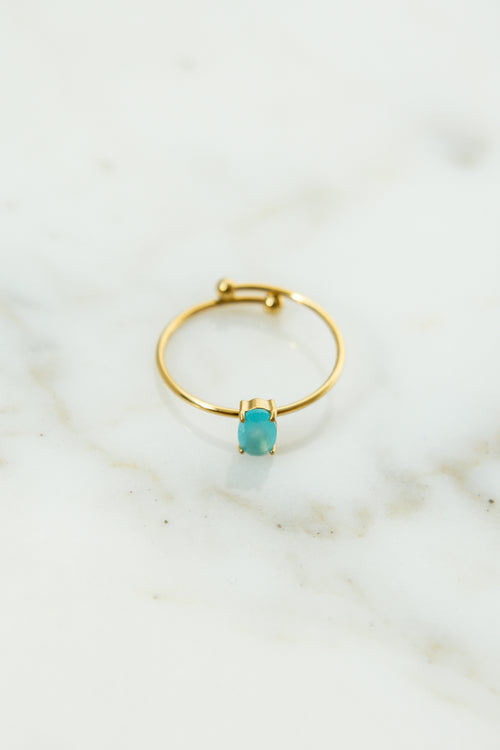 STONE RING // AQUAMARINE image 1