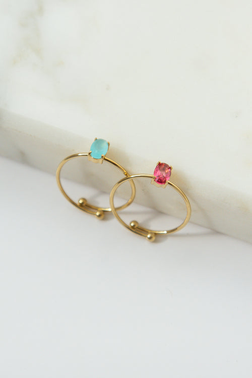 STONE RING // FUCHSIA image 1