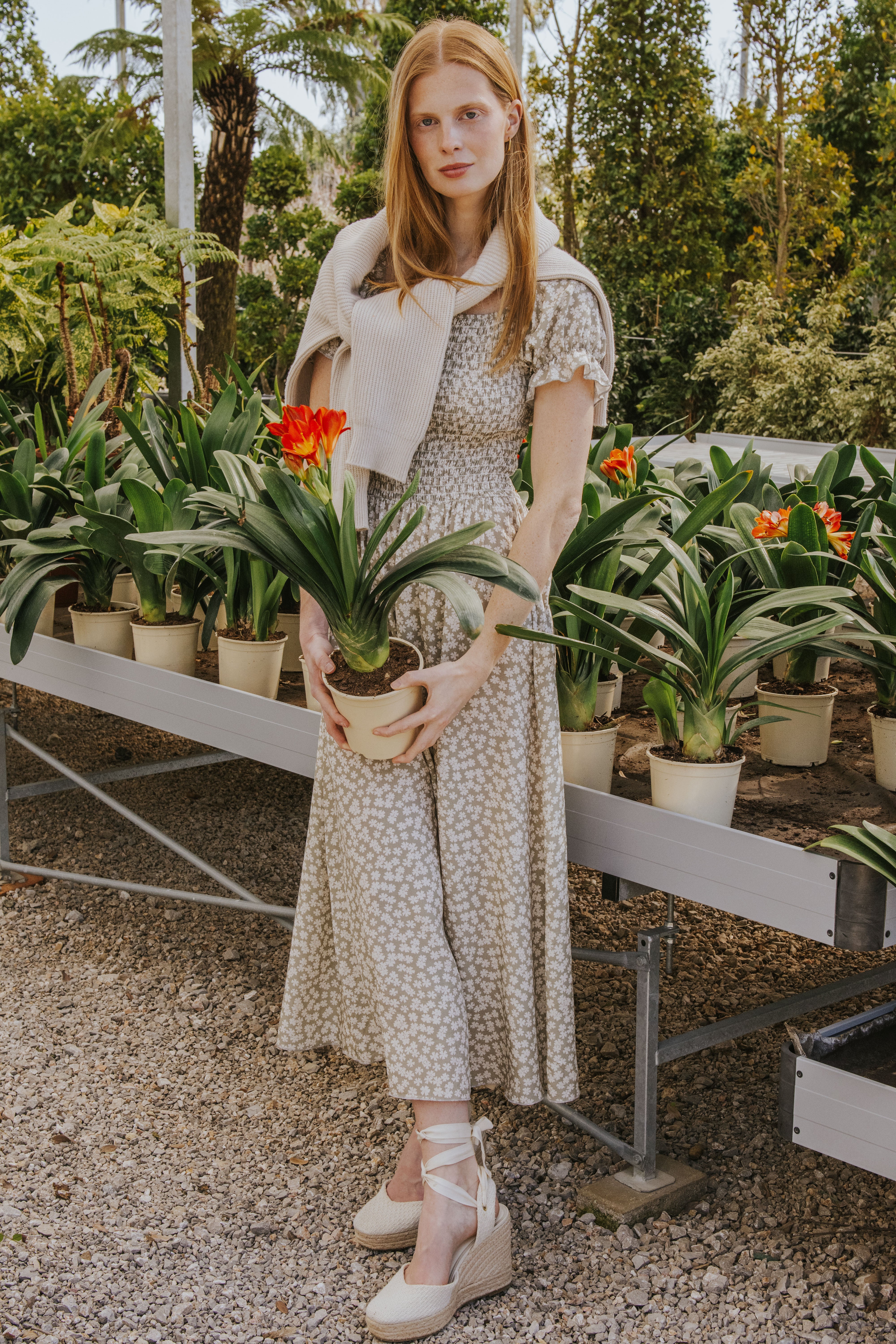 VESTIDO CLARA // FLORES MINI VERDE