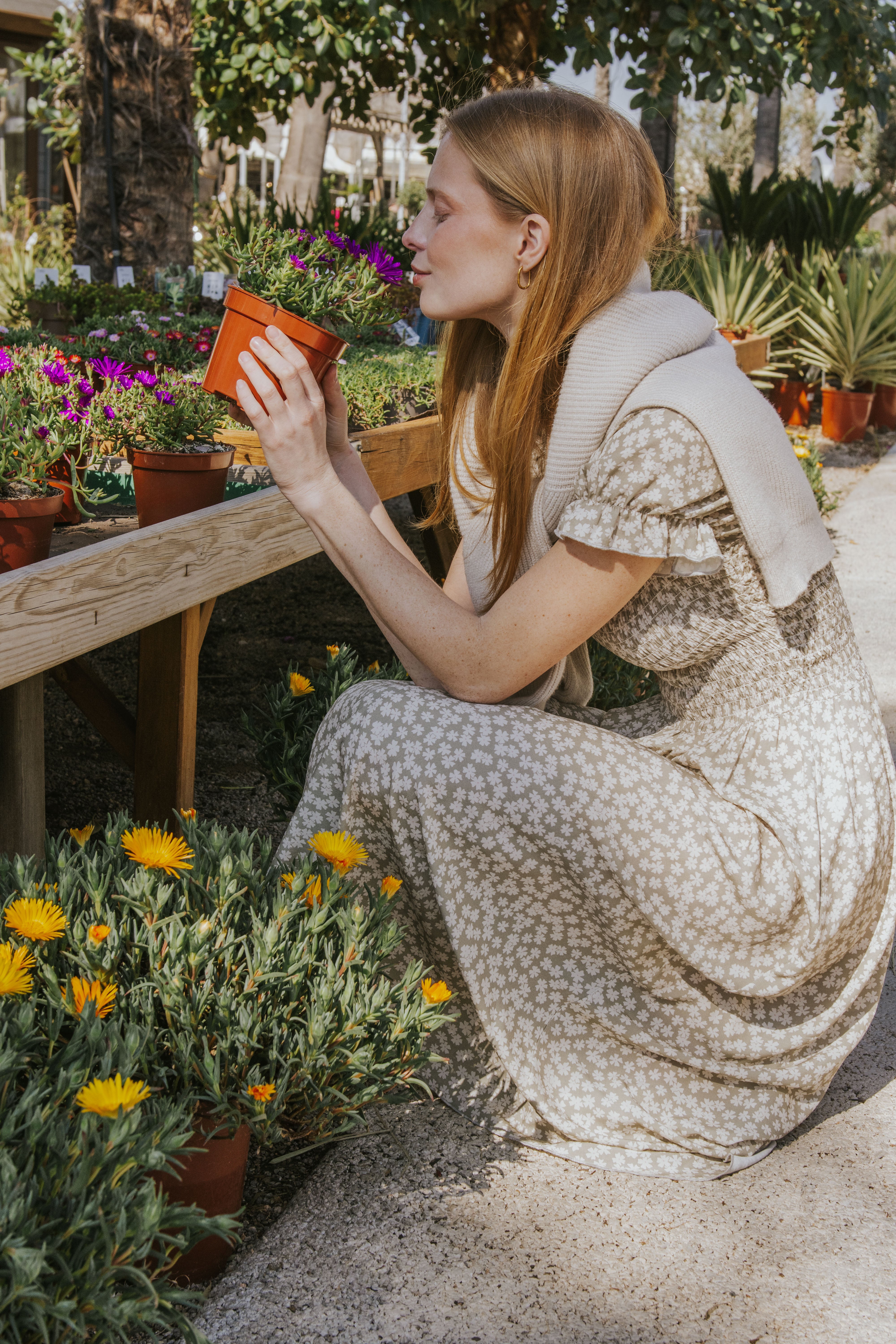 VESTIDO CLARA // FLORES MINI VERDE