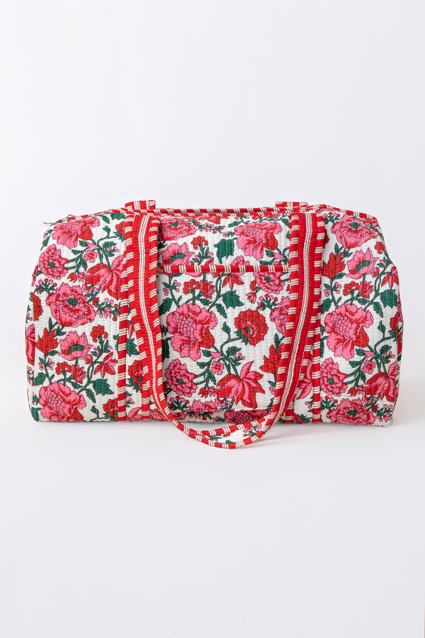 BOLSO DEPORTE FLORES // ROJO