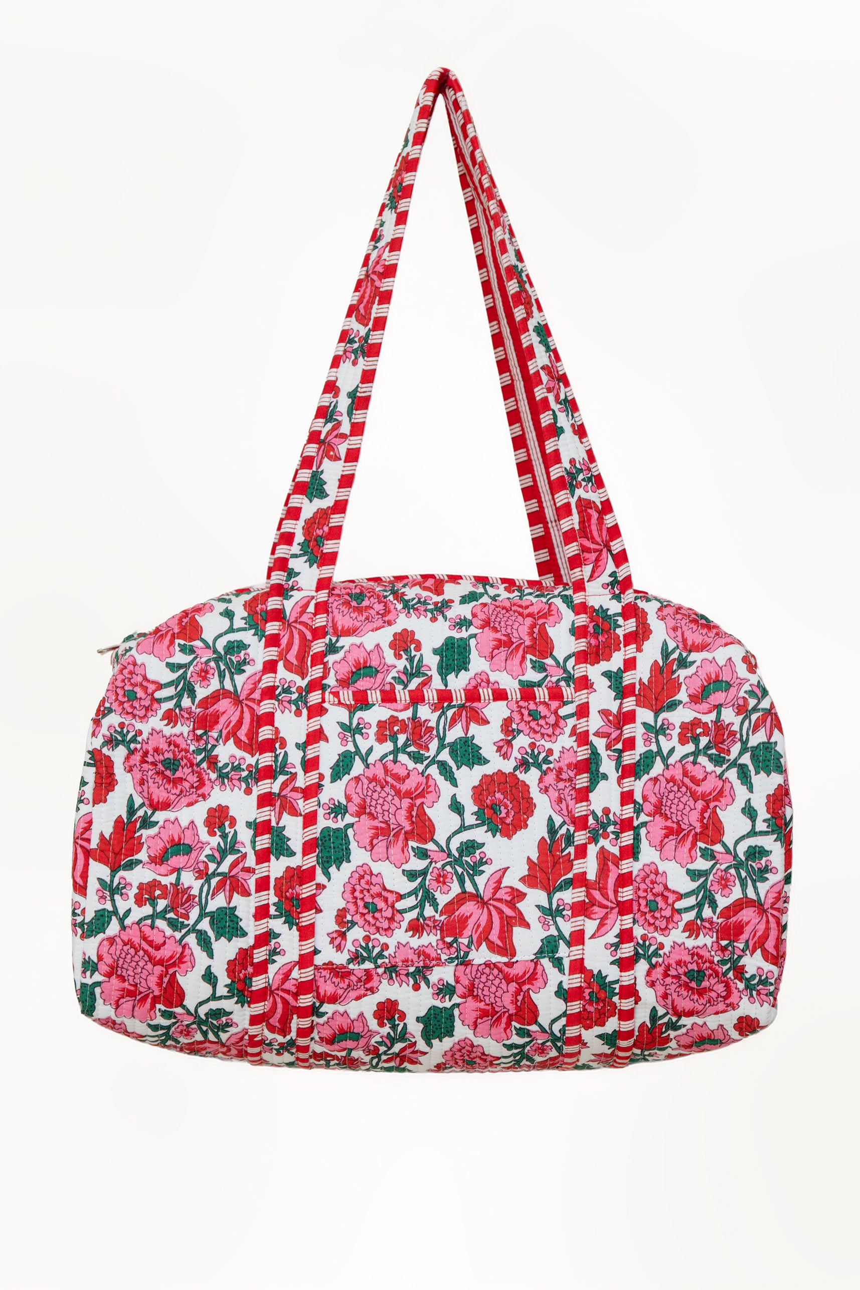 BOLSO DEPORTE FLORES // ROJO