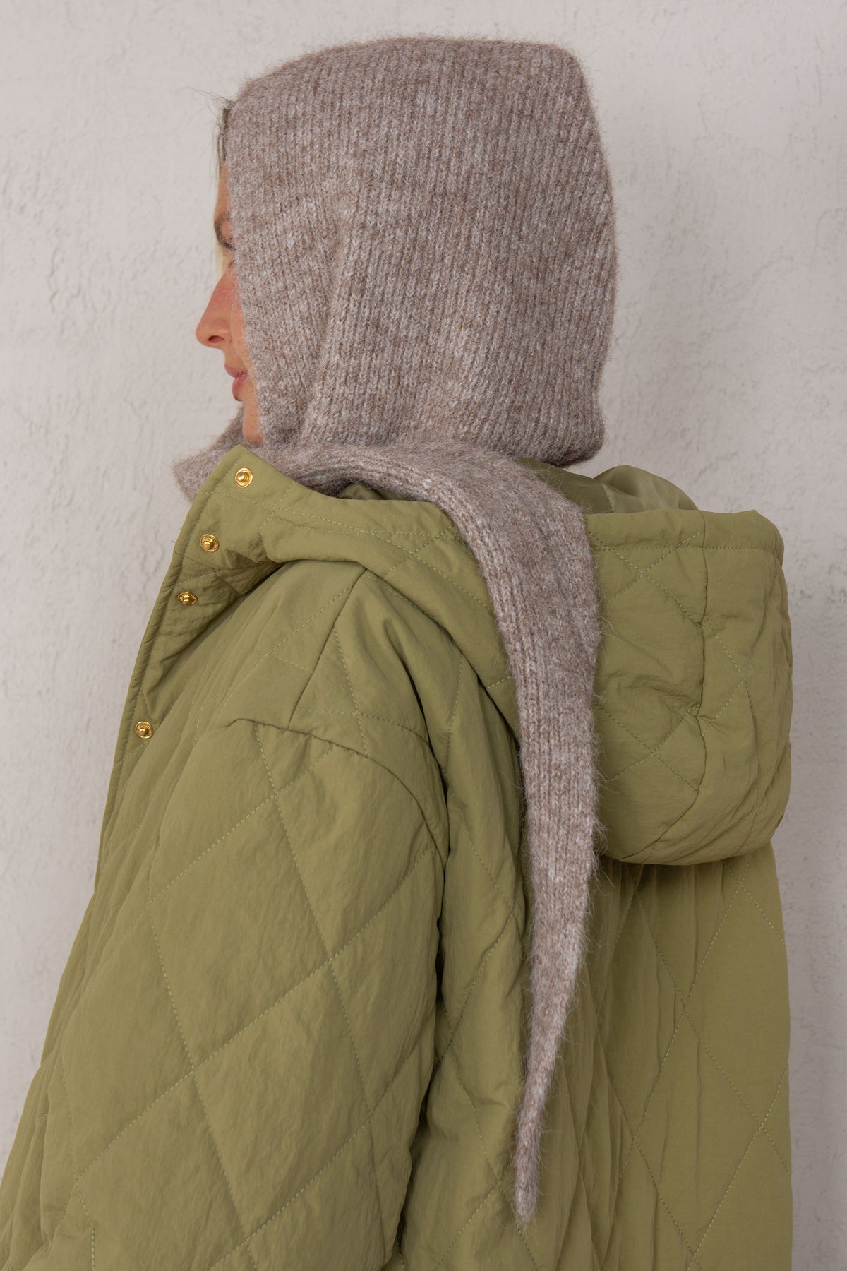 BUFANDA CAPUCHA // TAUPE