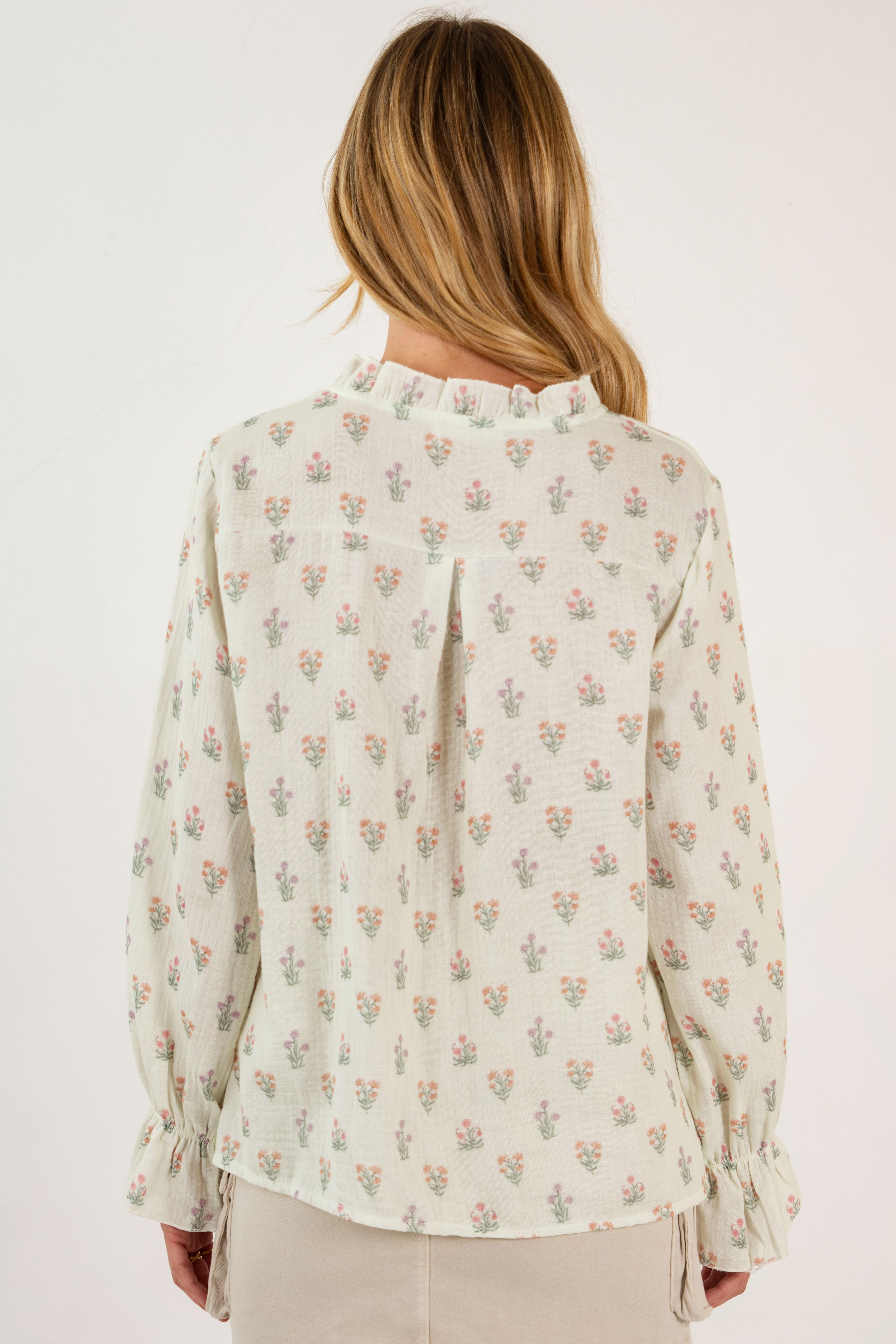 BERTA SHIRT // PINK FLOWERS