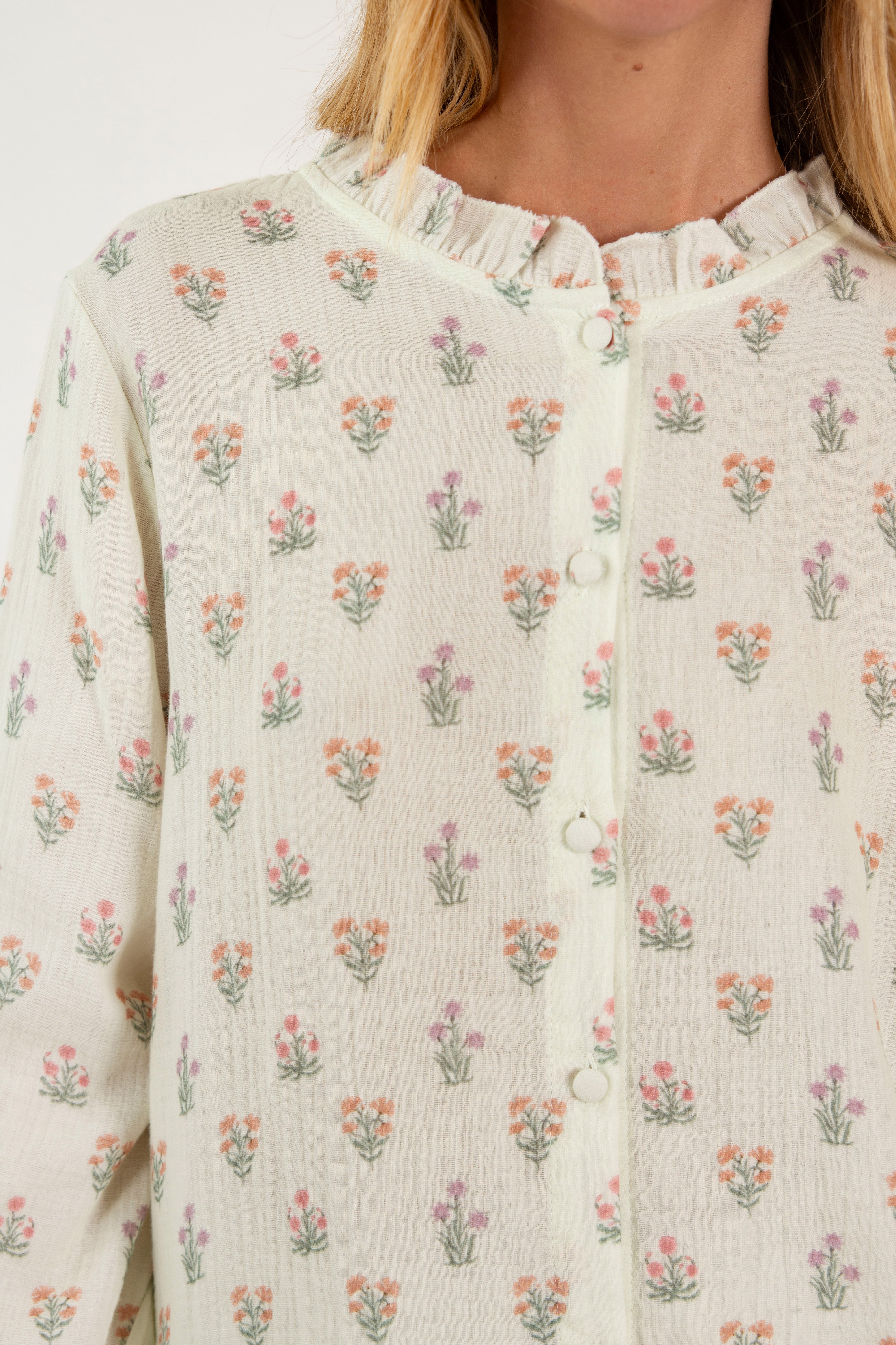 BERTA SHIRT // PINK FLOWERS