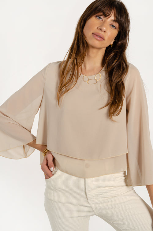 ESTER SHIRT // BEIGE image 1