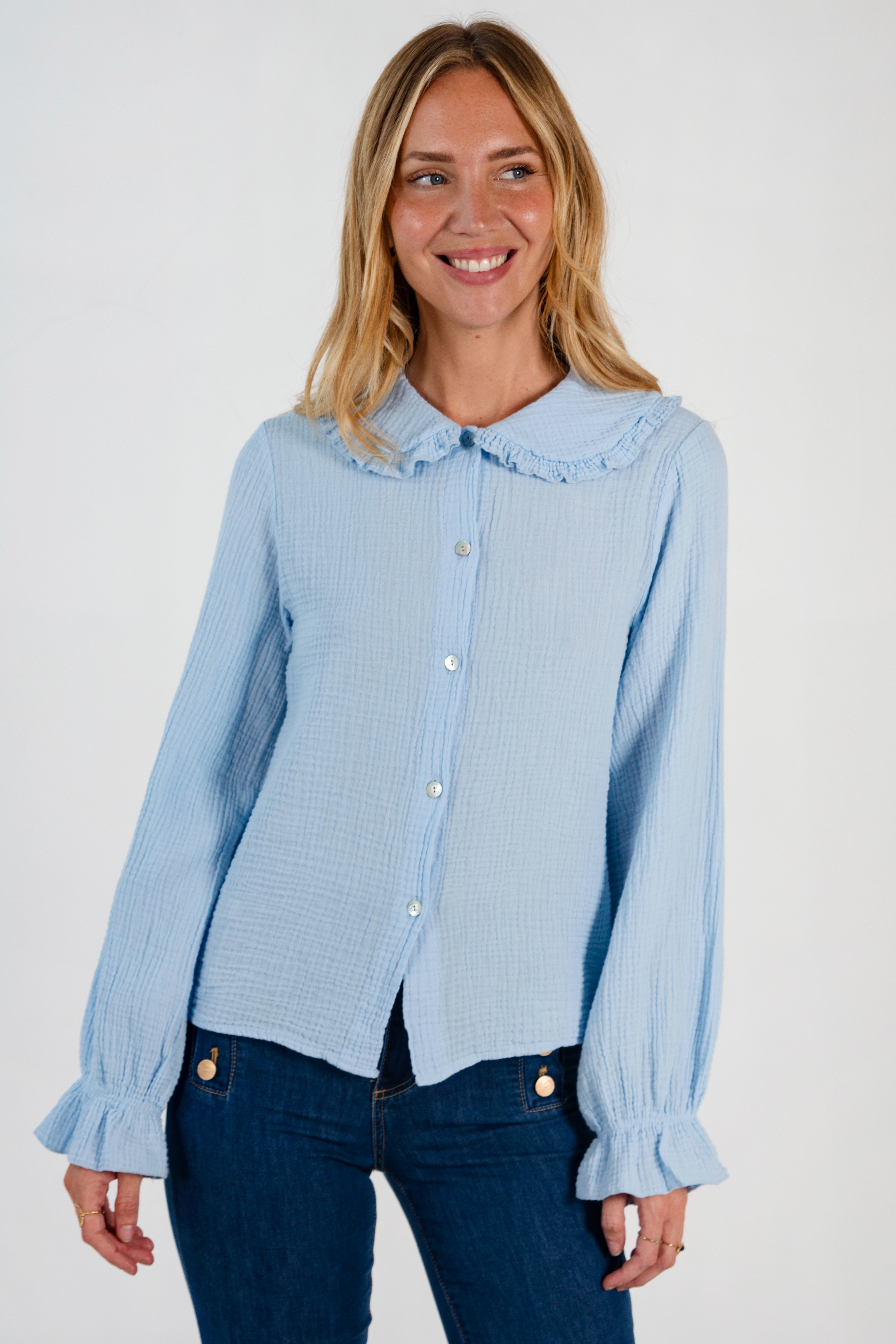 LAURA SHIRT // LIGHT BLUE