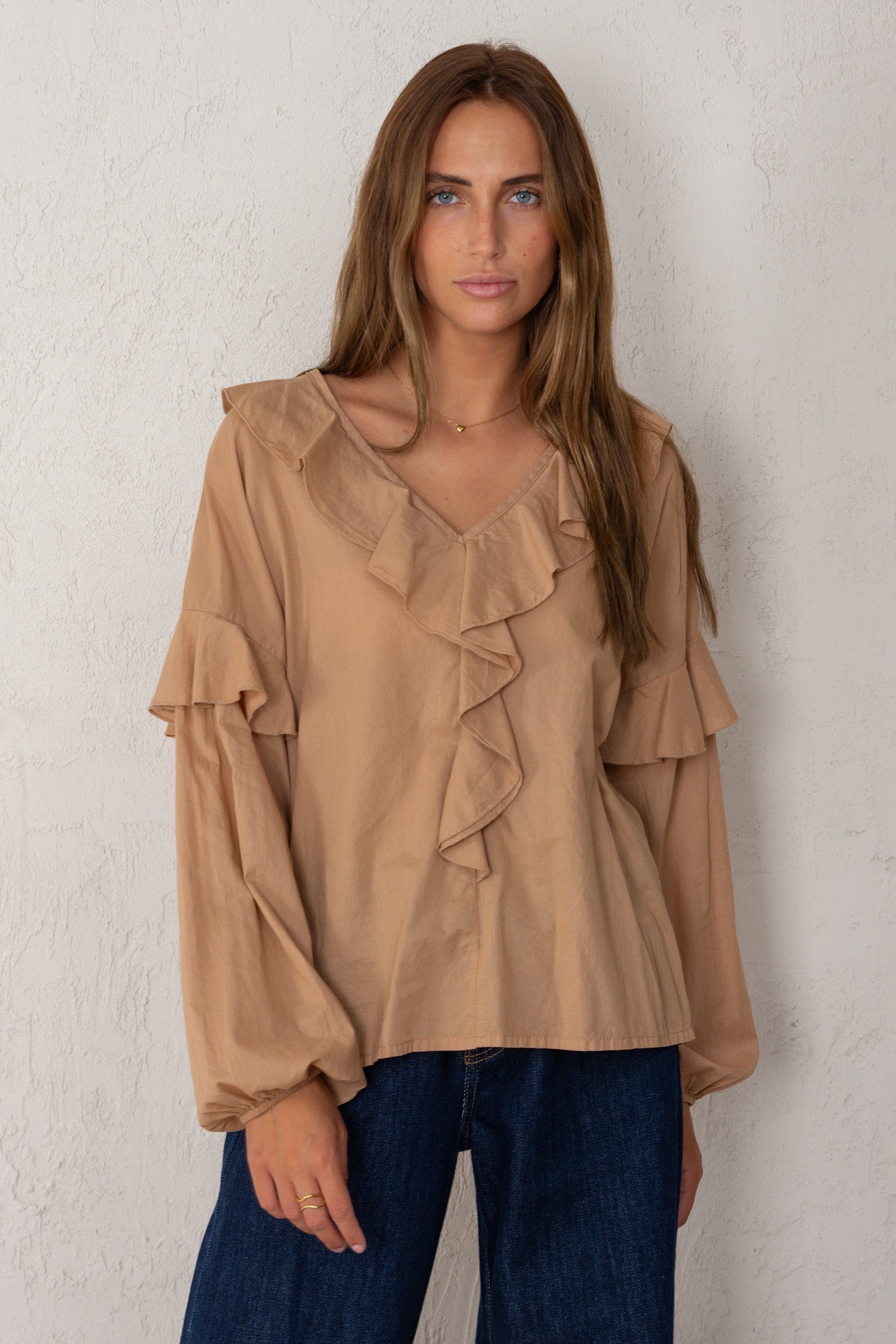 CAMISA AMELIA // TEJA CLARO